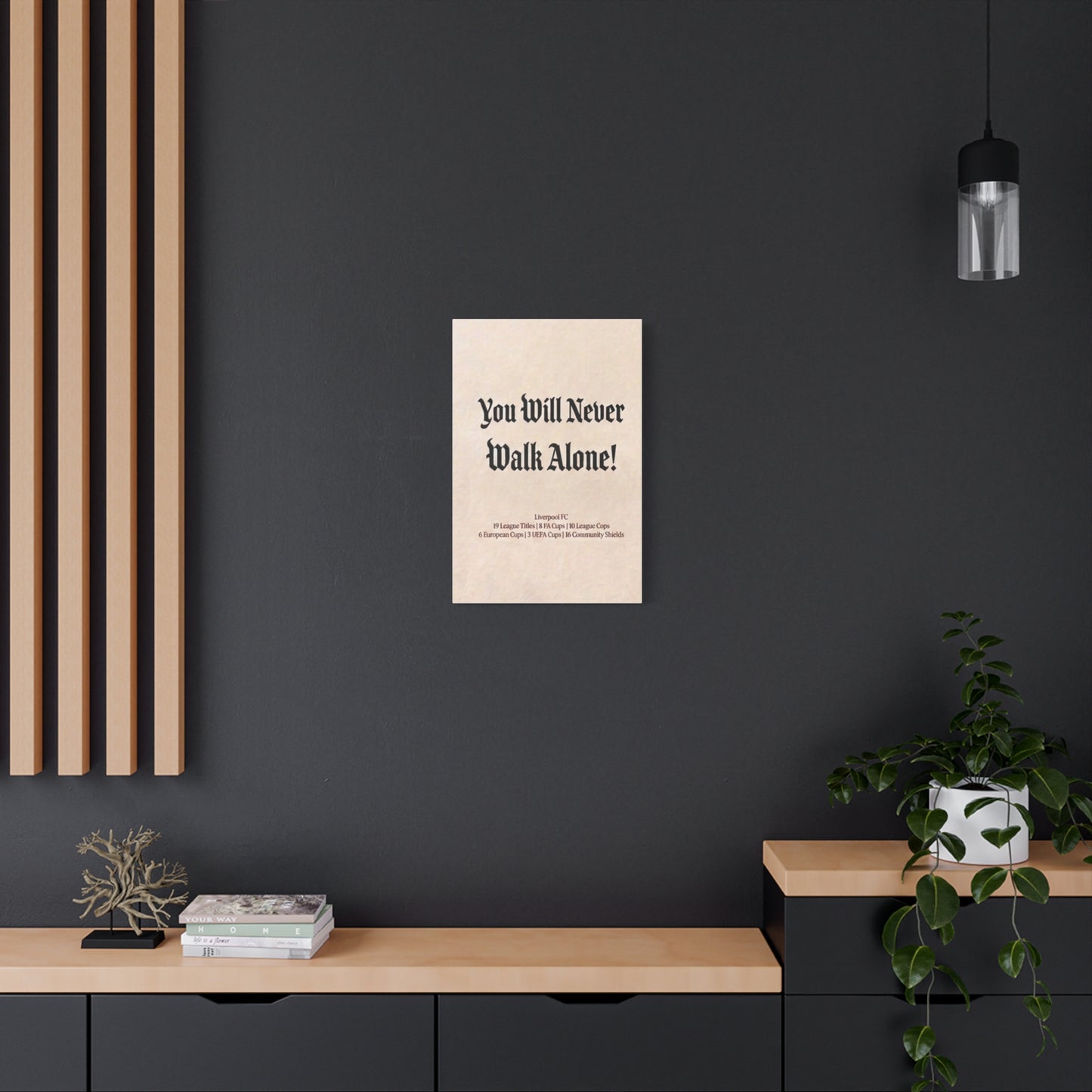 Liverpool 'You Will Never Walk Alone' Match Day Canvas Print