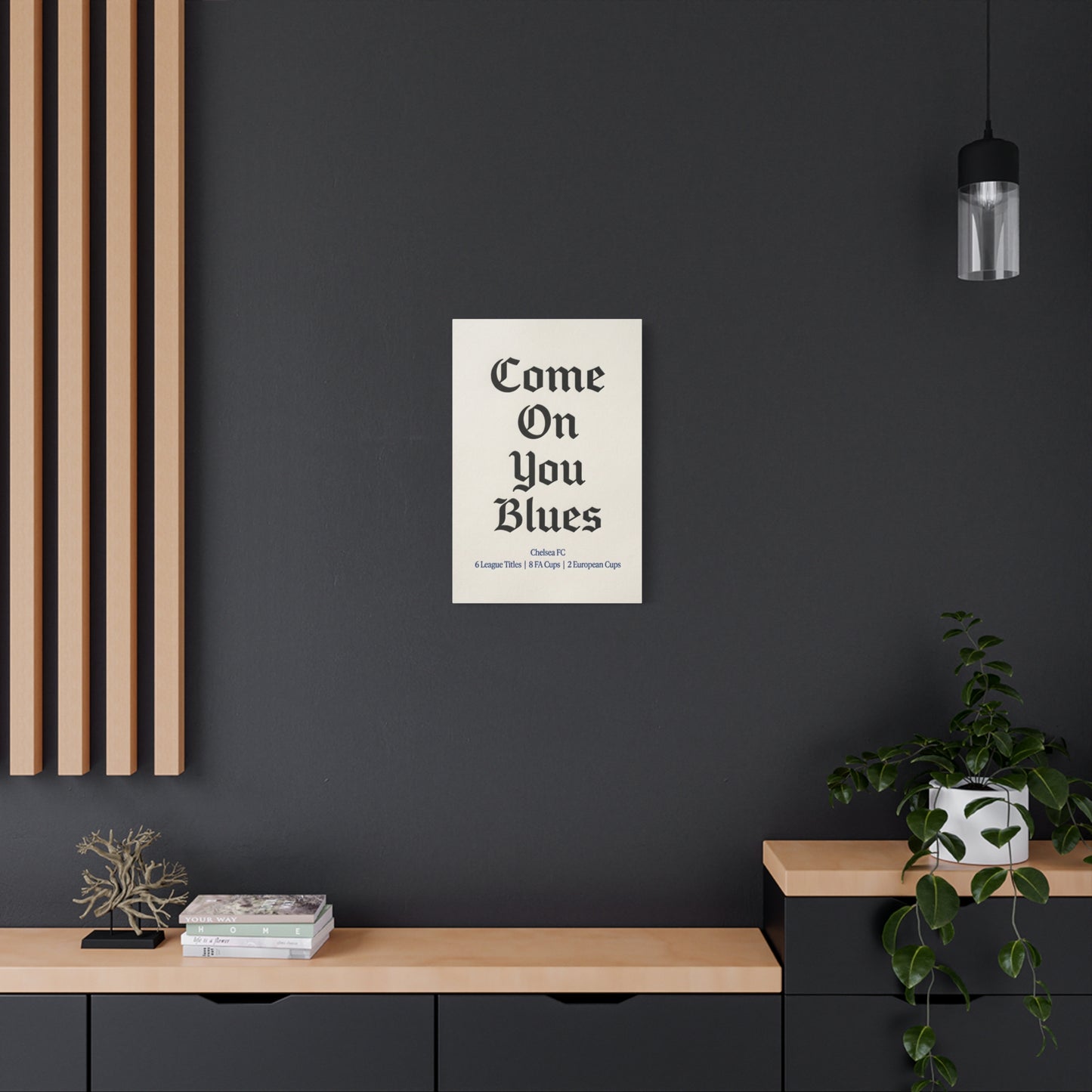 Chelsea FC 'Come On You Blues' Match Day Canvas Print