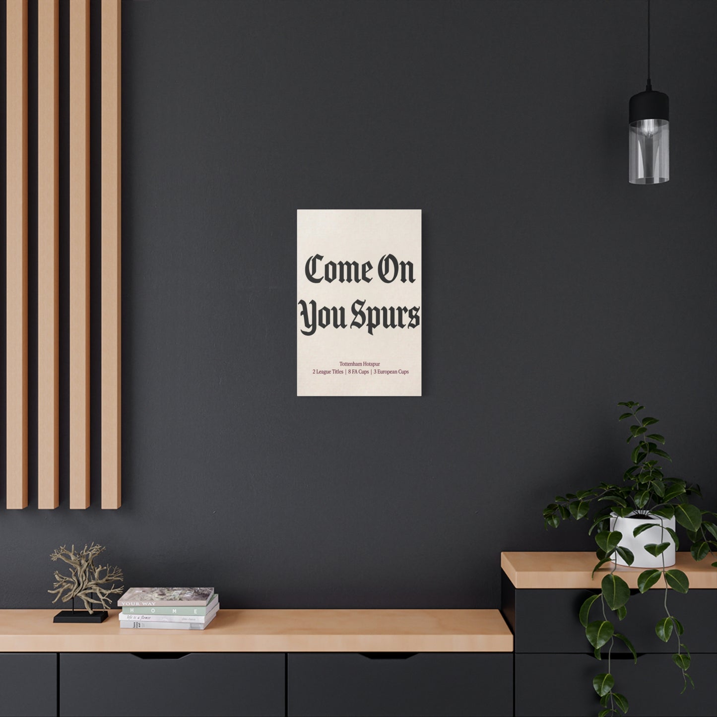Tottenham Hotspur 'Come On You Spurs' Match Day Canvas Print