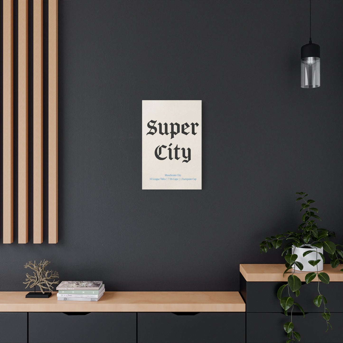 Manchester City 'Super City' Match Day Canvas Print