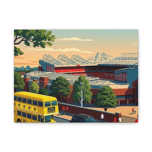 Old Trafford 'Theatre of Dreams' Canvas Print - Matte Stretched Stadium Wall Art