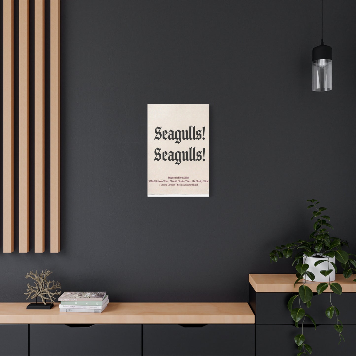 Brighton & Hove 'Seagulls! Seagulls!' Match Day Canvas Print