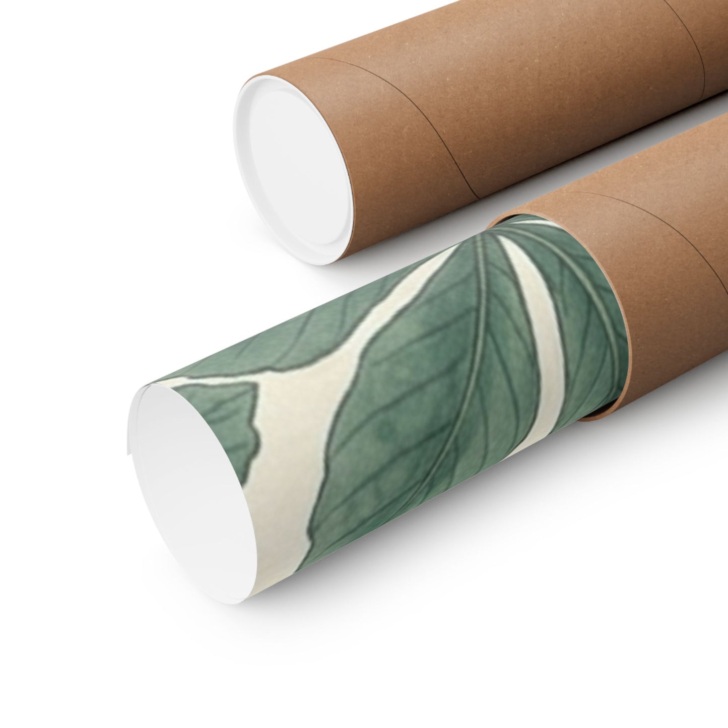 Botanical Conker Watercolor Matte Vertical Poster