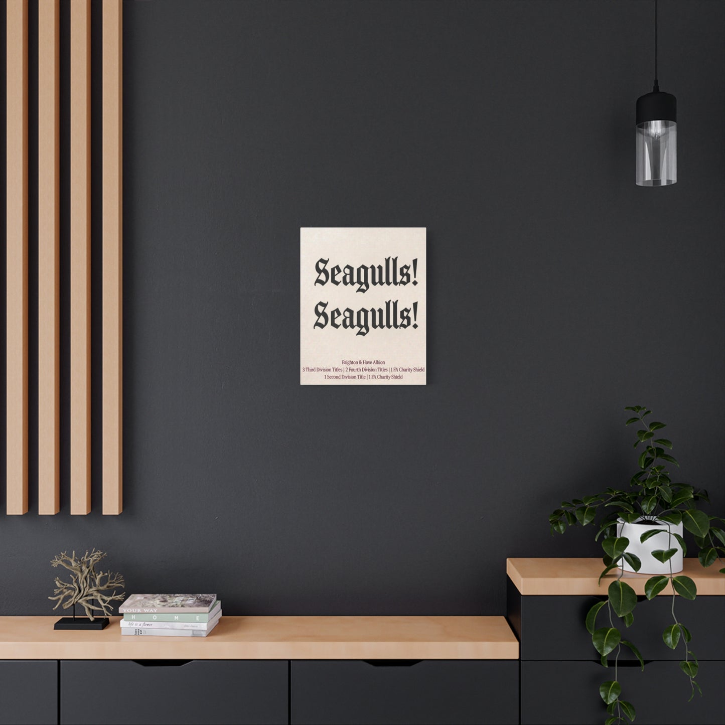 Brighton & Hove 'Seagulls! Seagulls!' Match Day Canvas Print