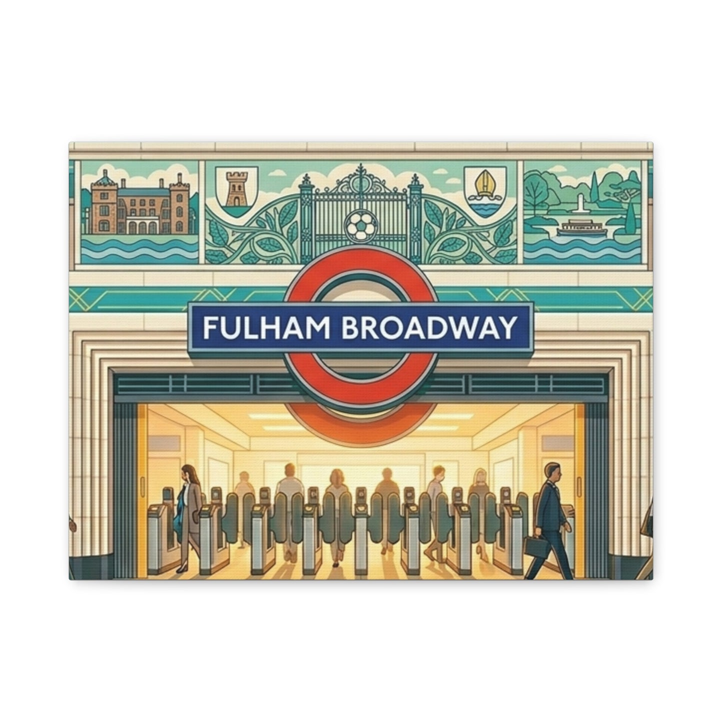 Fulham Broadway Underground Station | London Underground Station Canvas Print