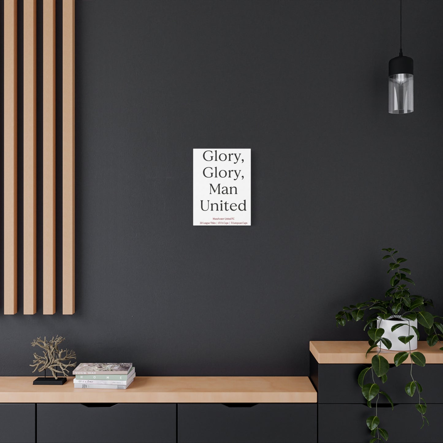 Manchester United 'Glory Glory' Match Day Canvas Print