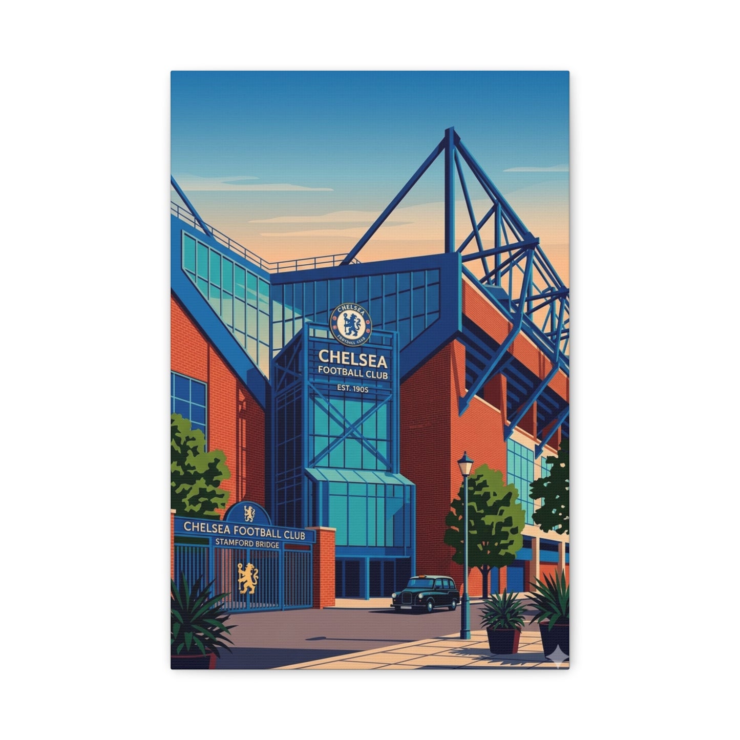 Stamford Bridge London Entrance | Chelsea Stadium Canvas Print