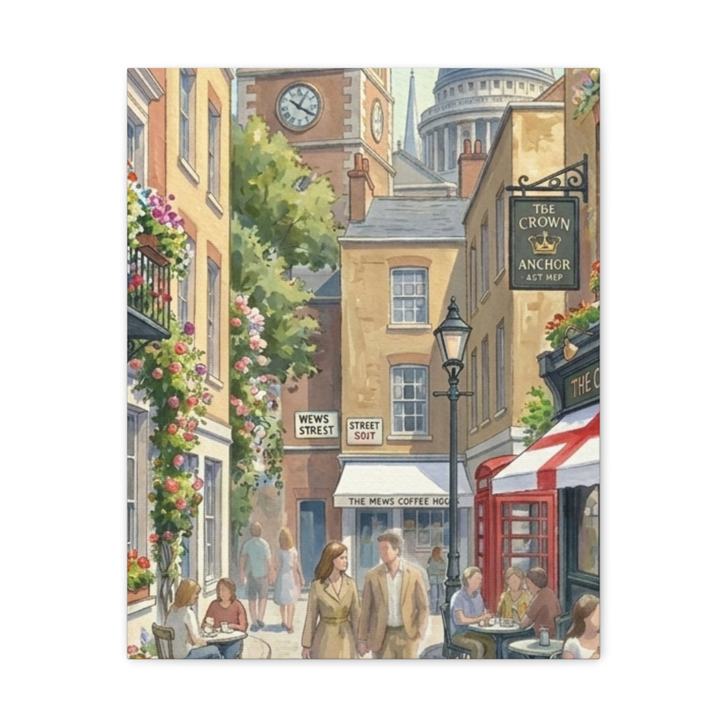 London Town Street | United Kingdom of Great Britain Canvas Print