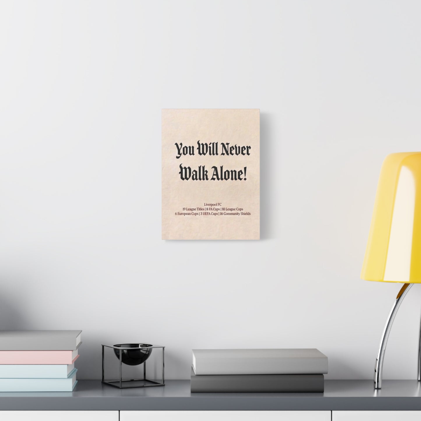 Liverpool 'You Will Never Walk Alone' Match Day Canvas Print