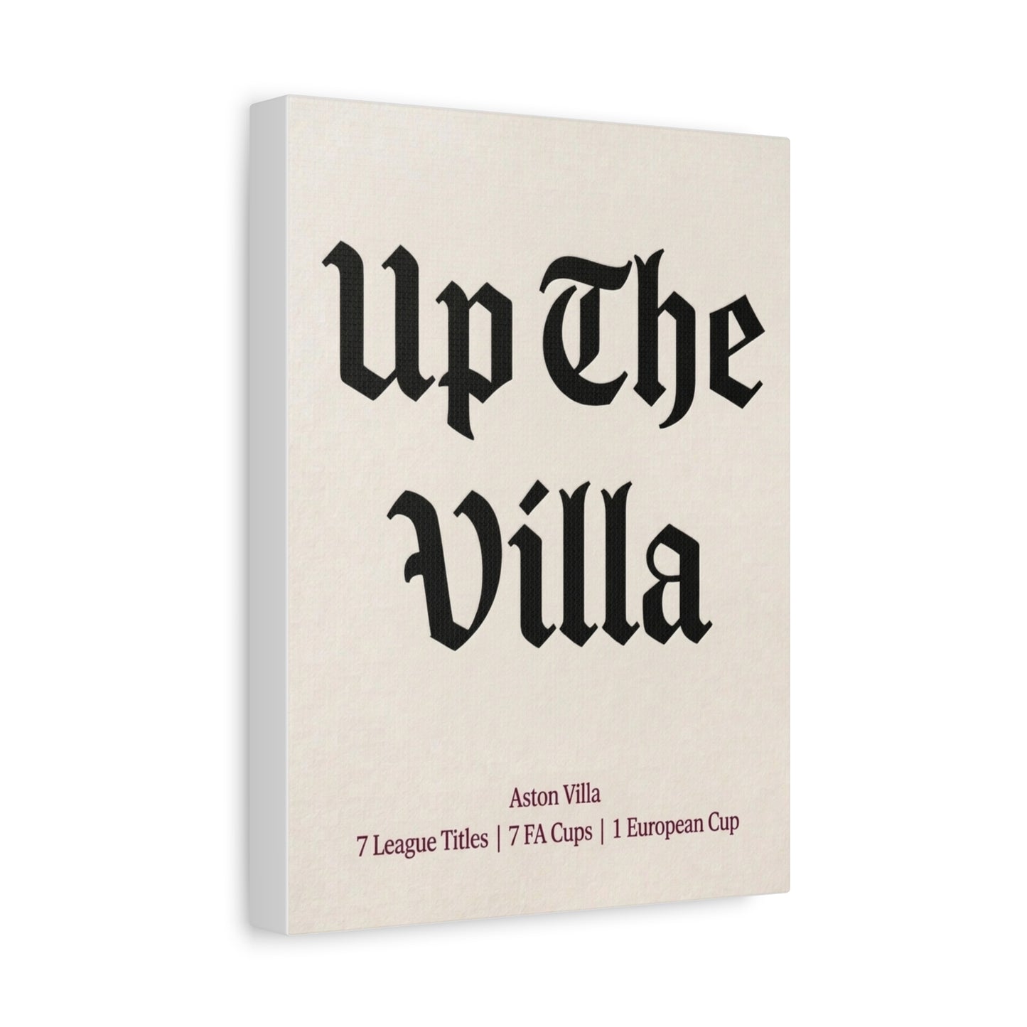 Aston Villa 'Up The Villa' Match Day Canvas Print