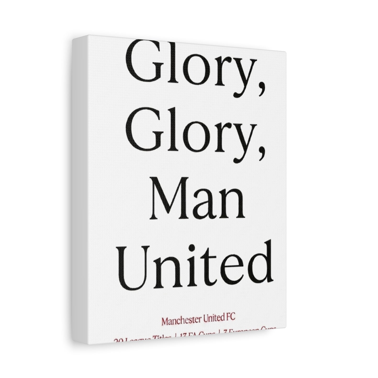 Manchester United 'Glory Glory' Match Day Canvas Print