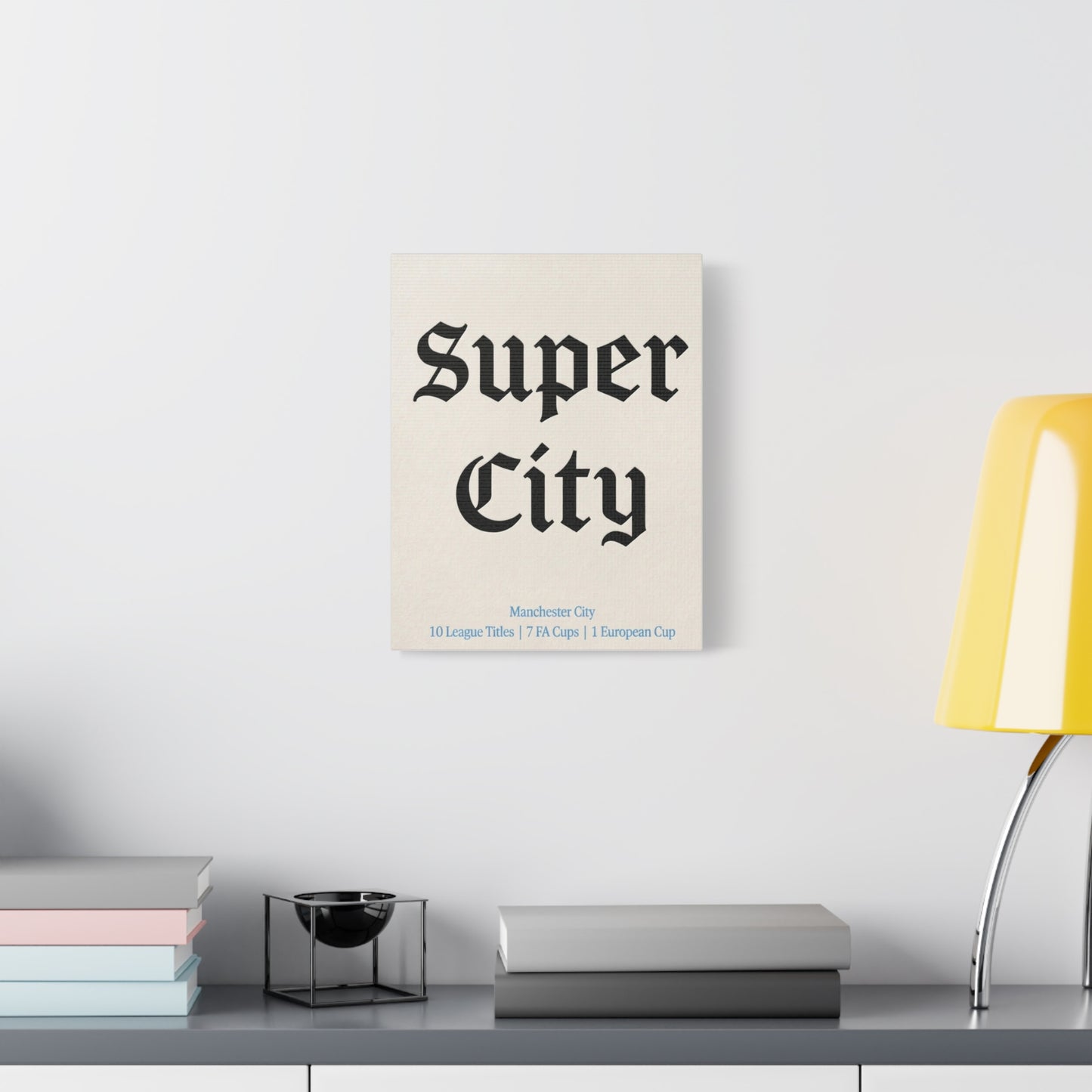 Manchester City 'Super City' Match Day Canvas Print