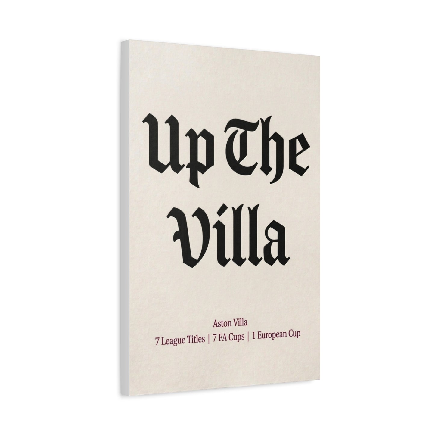 Aston Villa 'Up The Villa' Match Day Canvas Print