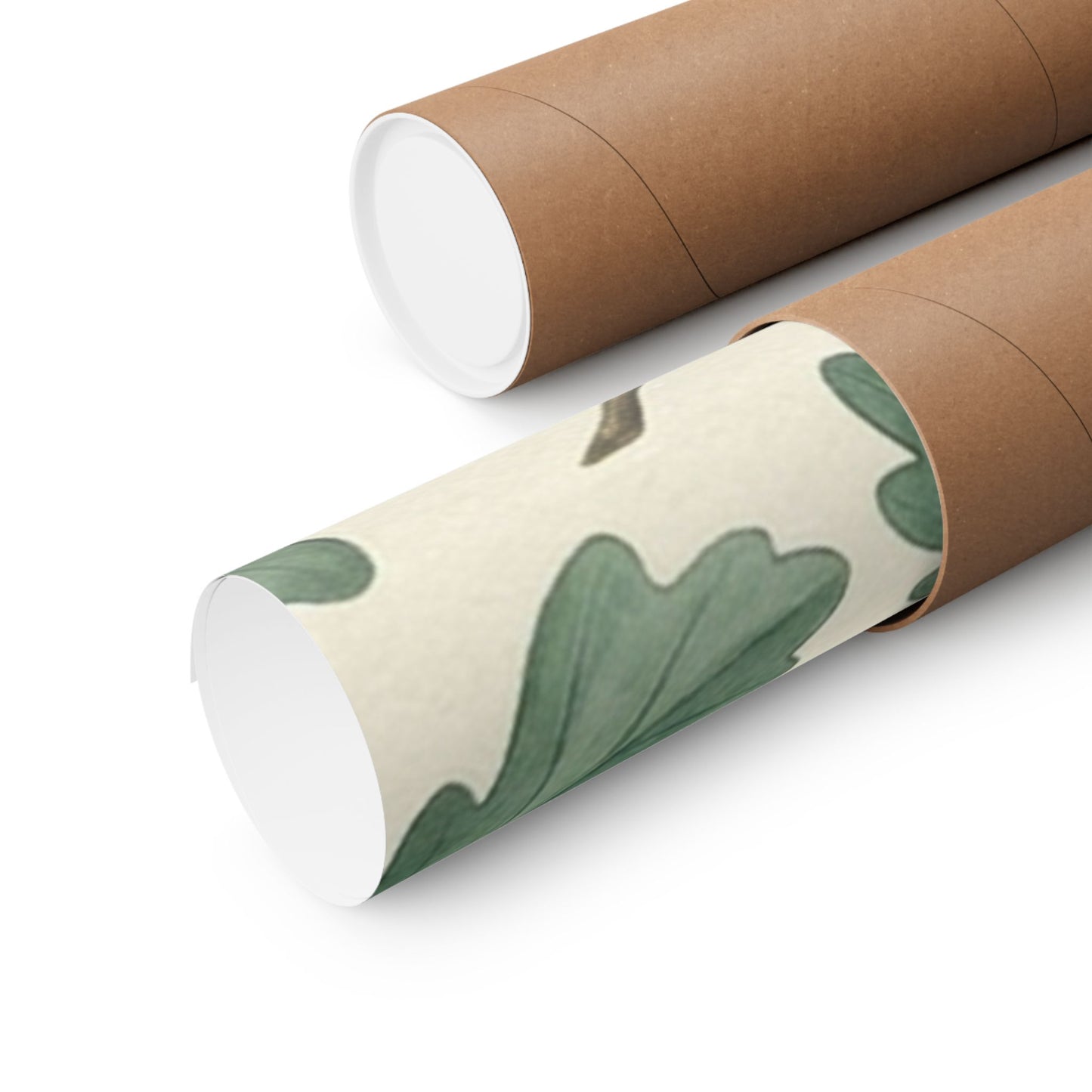 Botanical Oak & Acorns Watercolor Matte Vertical Poster