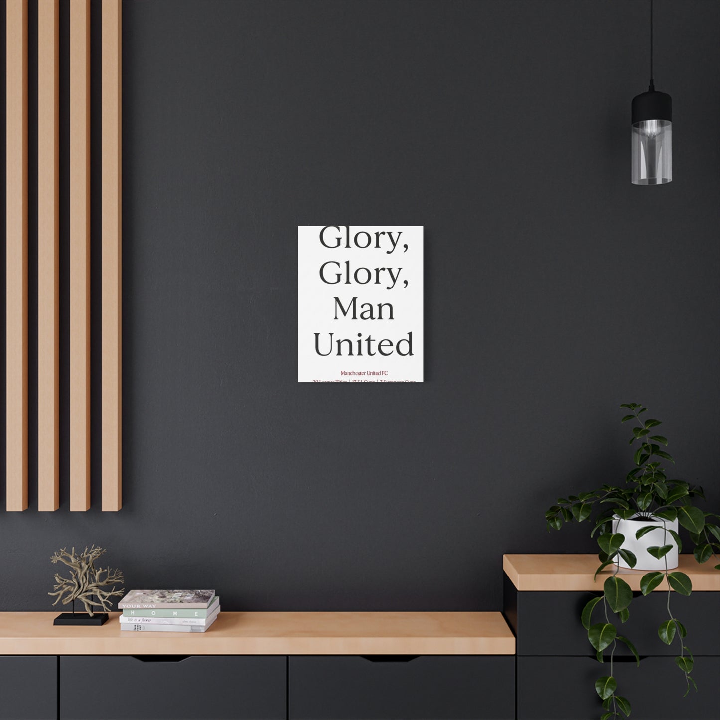 Manchester United 'Glory Glory' Match Day Canvas Print