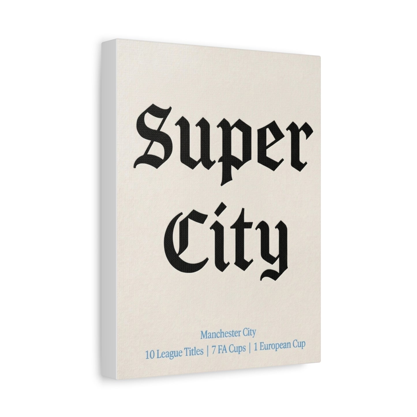 Manchester City 'Super City' Match Day Canvas Print