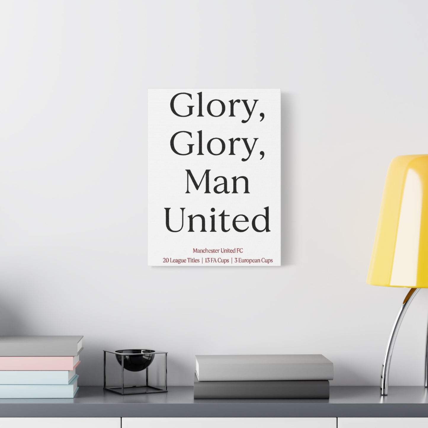 Manchester United 'Glory Glory' Match Day Canvas Print