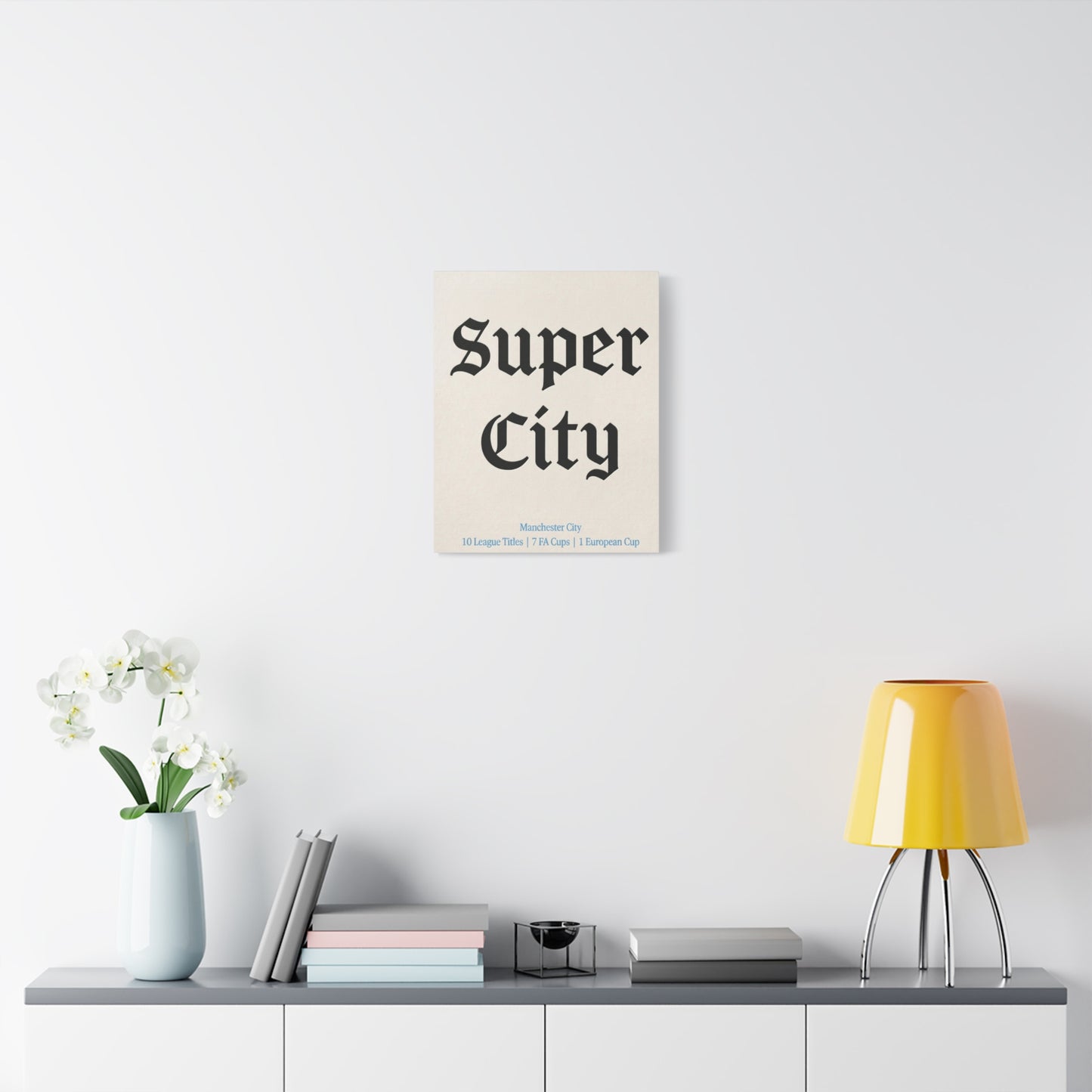 Manchester City 'Super City' Match Day Canvas Print