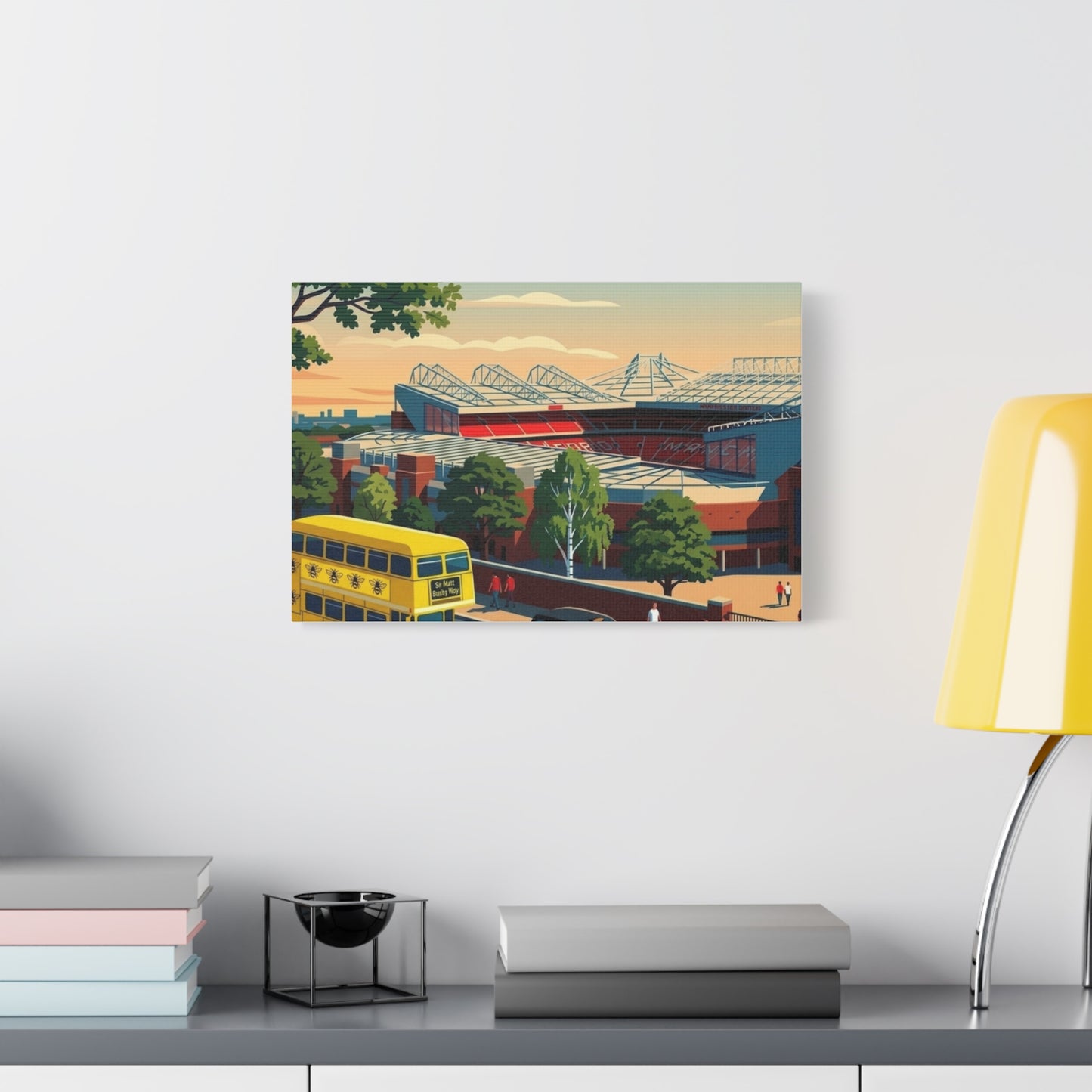 Old Trafford 'Theatre of Dreams' Canvas Print - Matte Stretched Stadium Wall Art