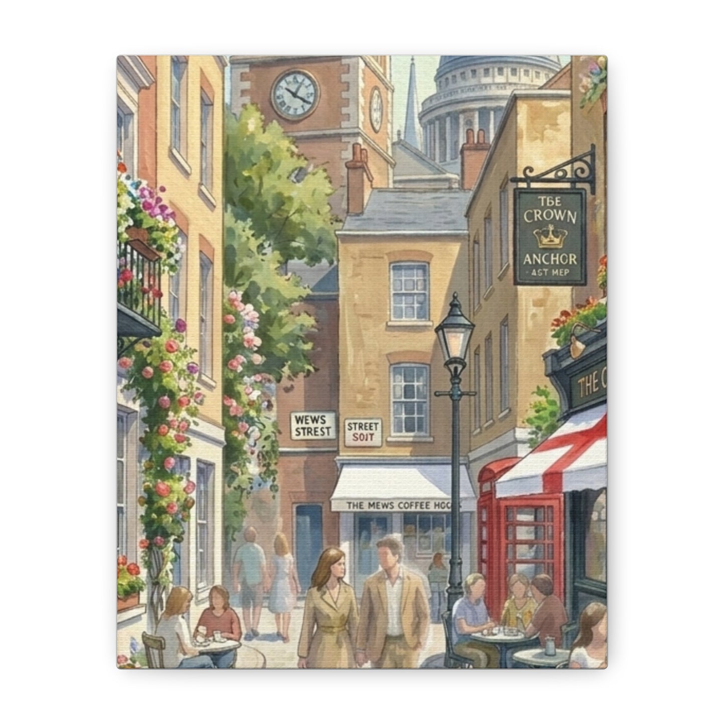 London Town Street | United Kingdom of Great Britain Canvas Print
