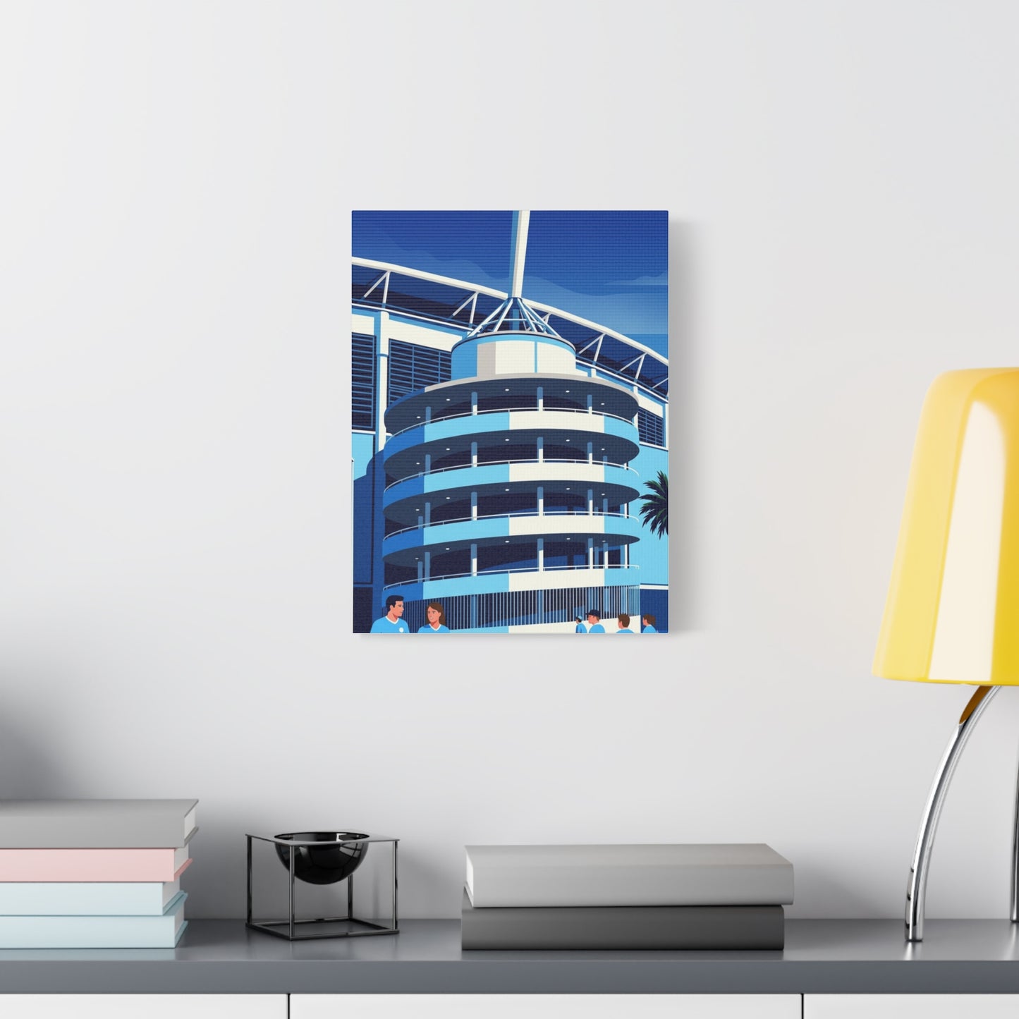 Etihad Stadium Manchester Entrance | Manchester City Stadium Canvas Print
