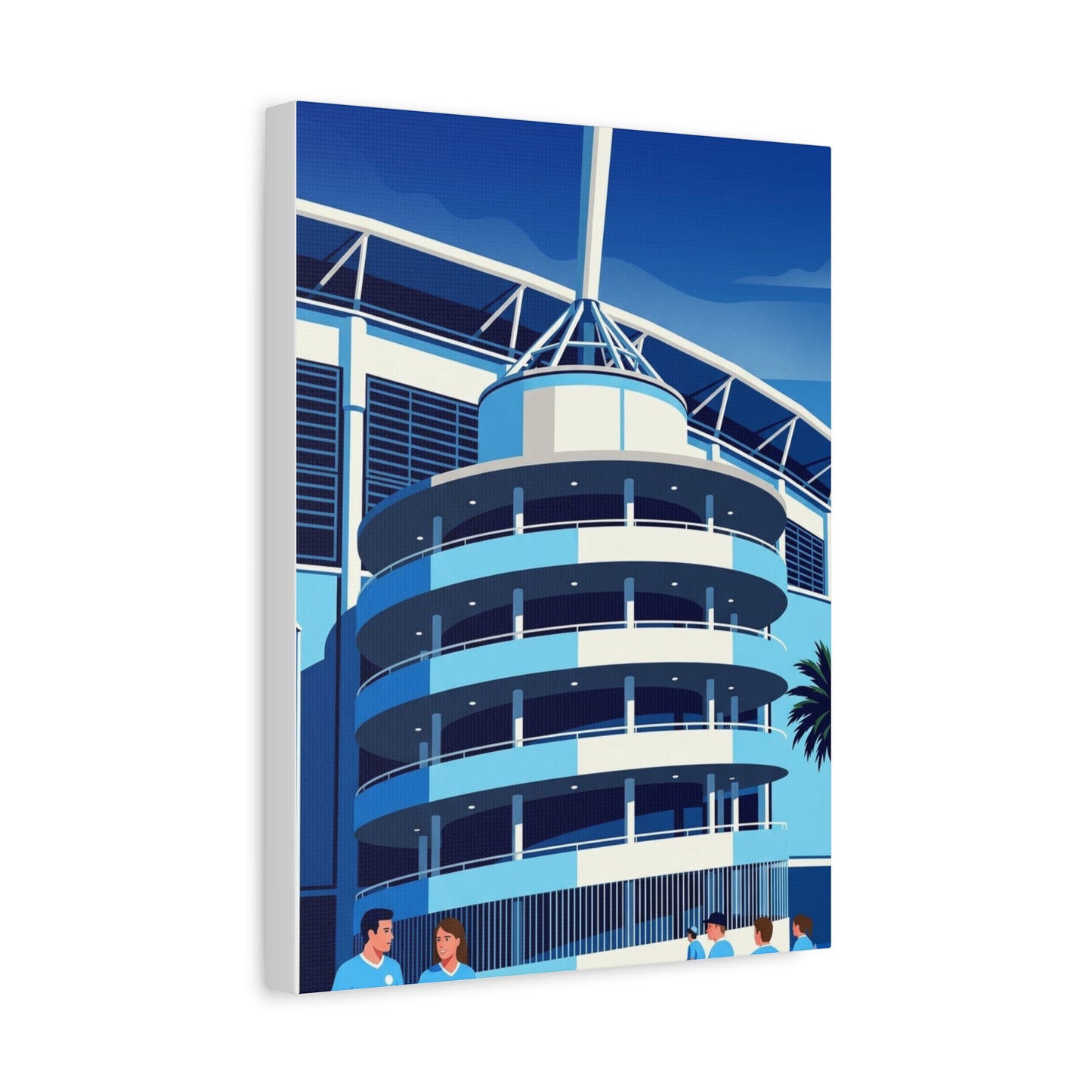 Etihad Stadium Manchester Entrance | Manchester City Stadium Canvas Print