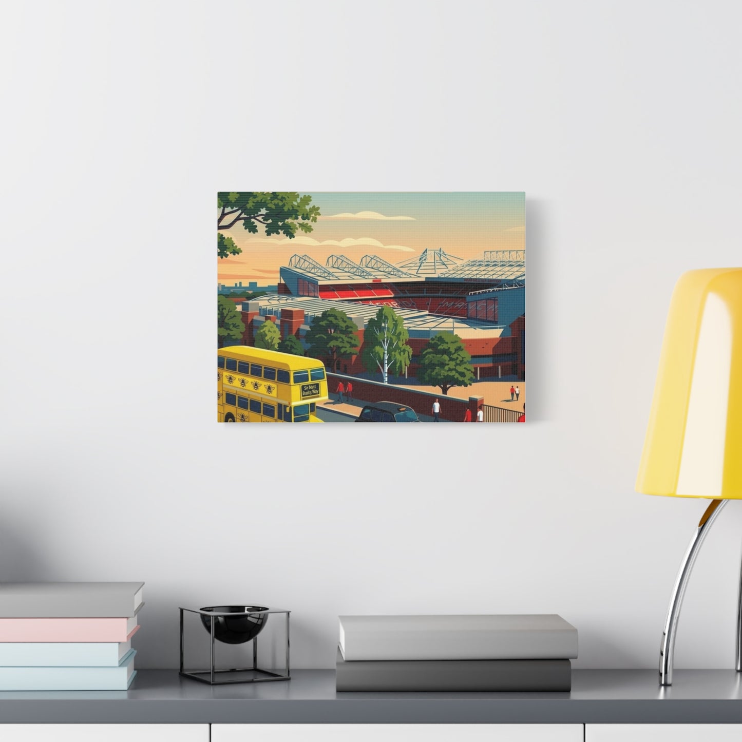 Old Trafford 'Theatre of Dreams' Canvas Print - Matte Stretched Stadium Wall Art