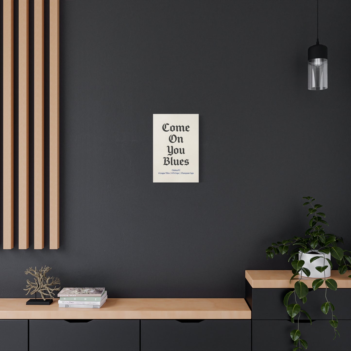 Chelsea FC 'Come On You Blues' Match Day Canvas Print