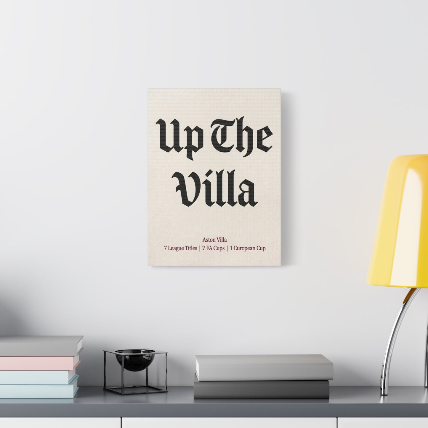 Aston Villa 'Up The Villa' Match Day Canvas Print