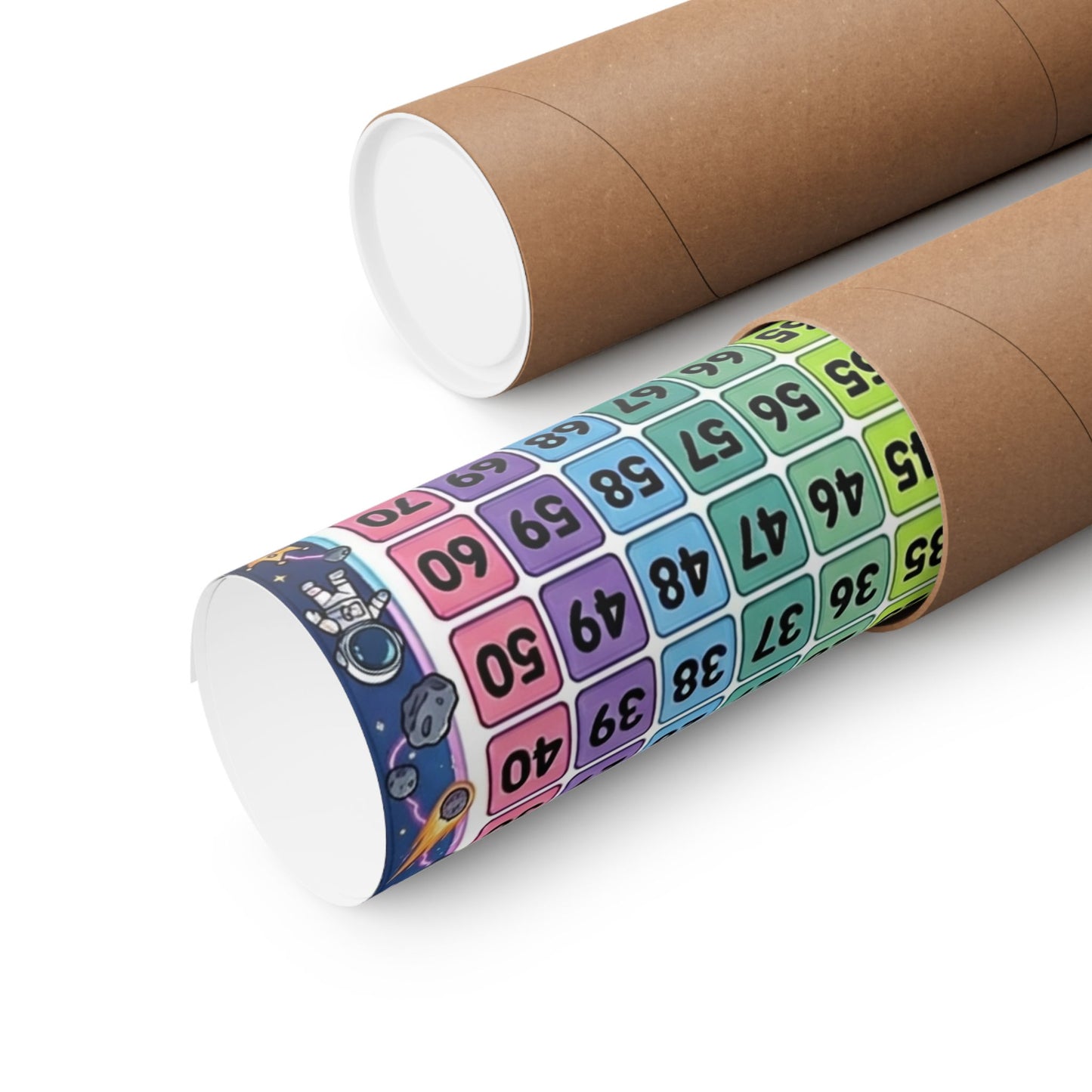Space Universe Astronauts & Aliens Number Chart Poster 1–100 | Kids Educational Counting Poster