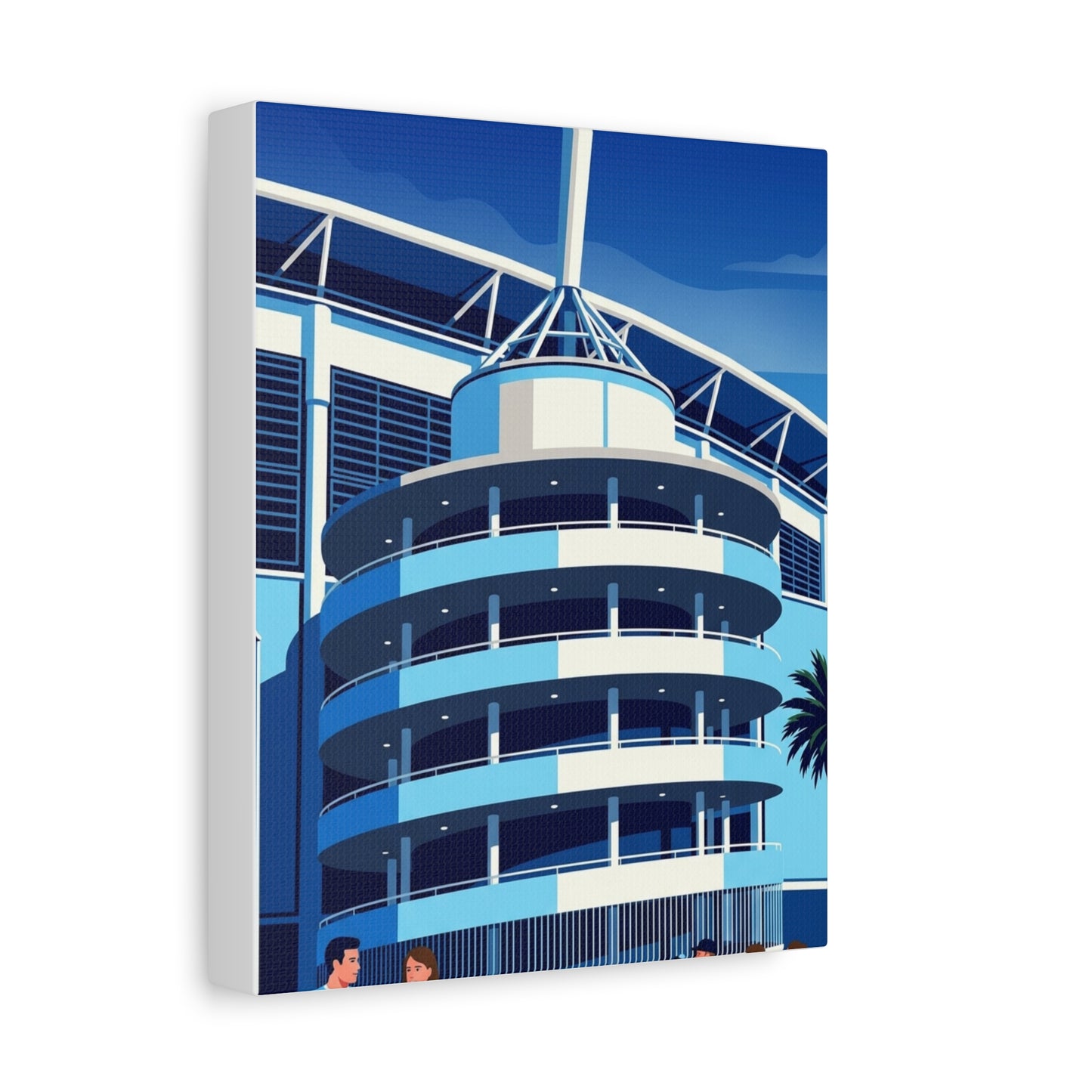 Etihad Stadium Manchester Entrance | Manchester City Stadium Canvas Print