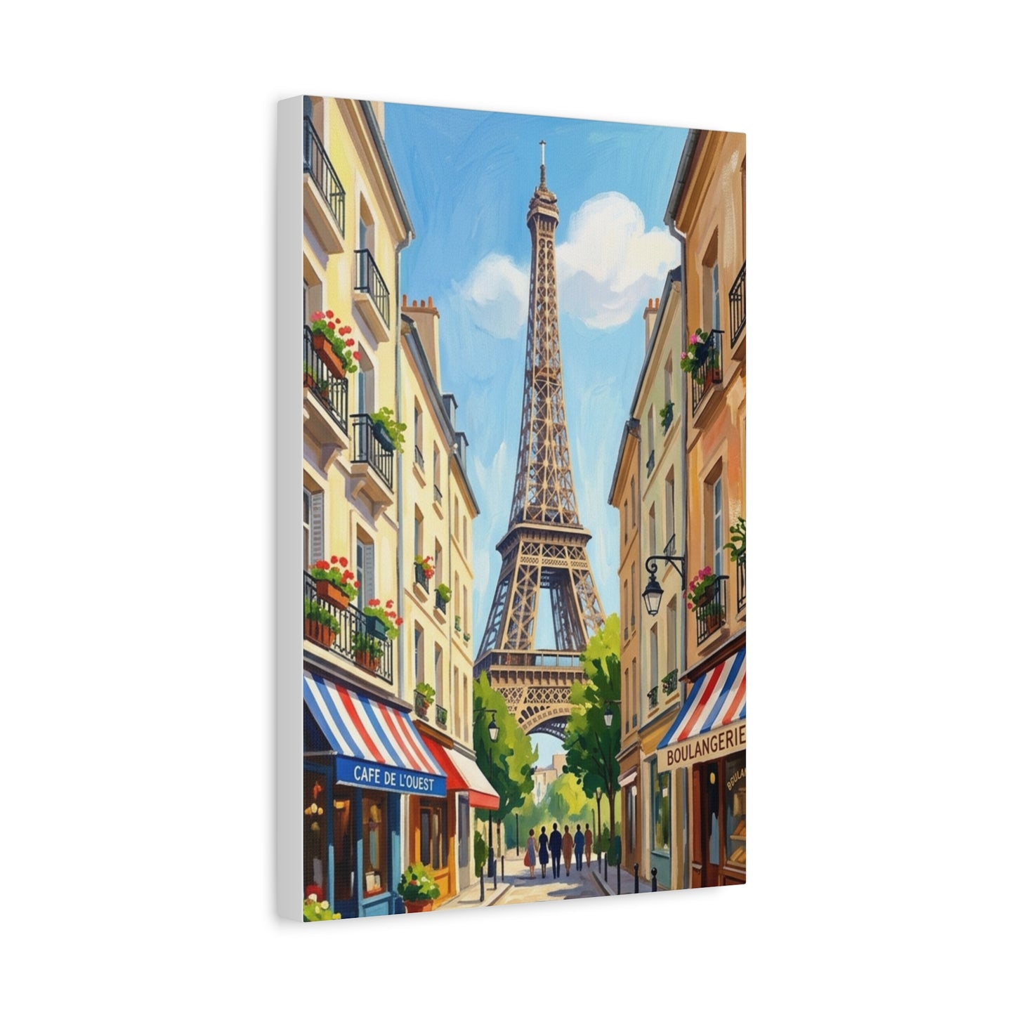 Paris City Street | Paris France Canvas Print