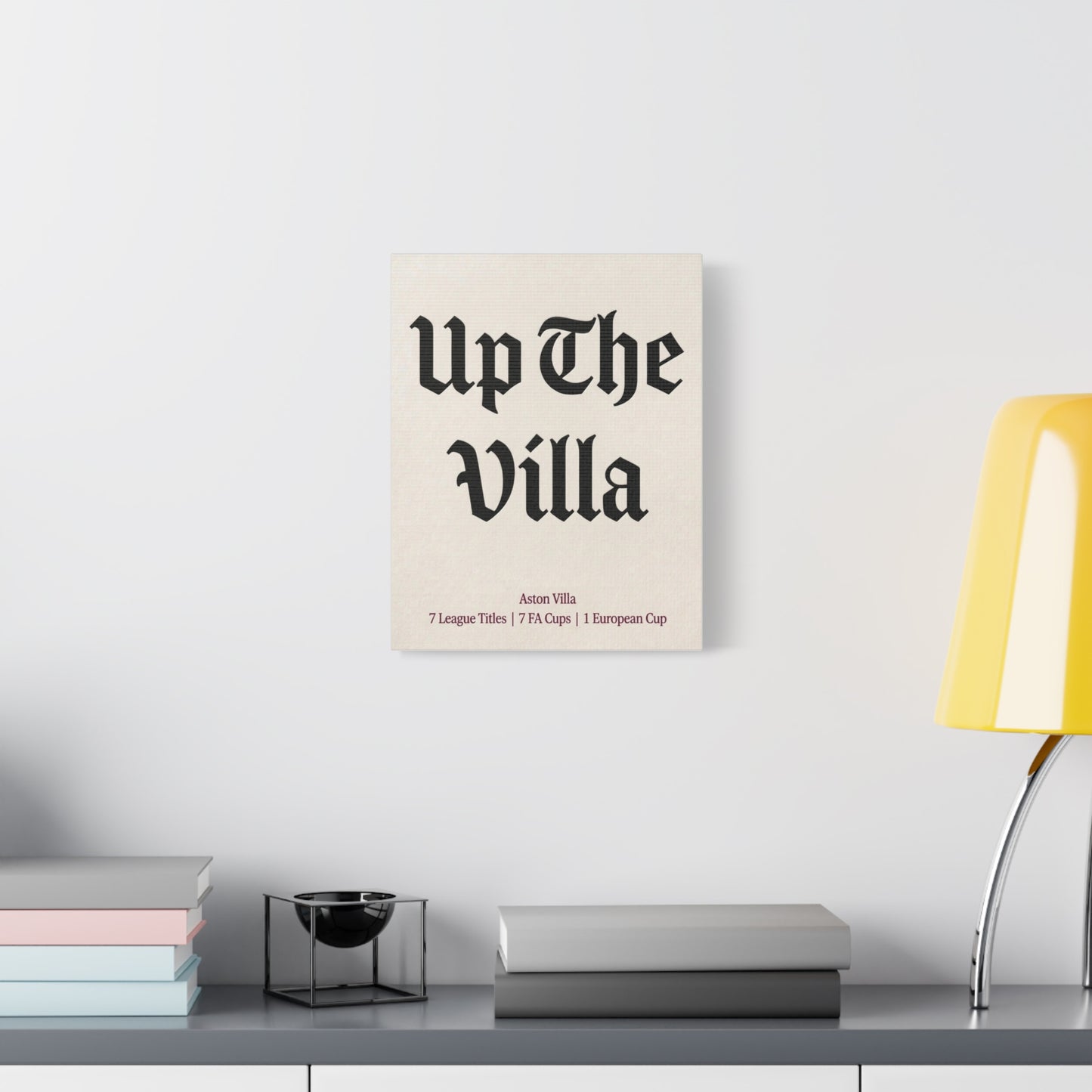 Aston Villa 'Up The Villa' Match Day Canvas Print