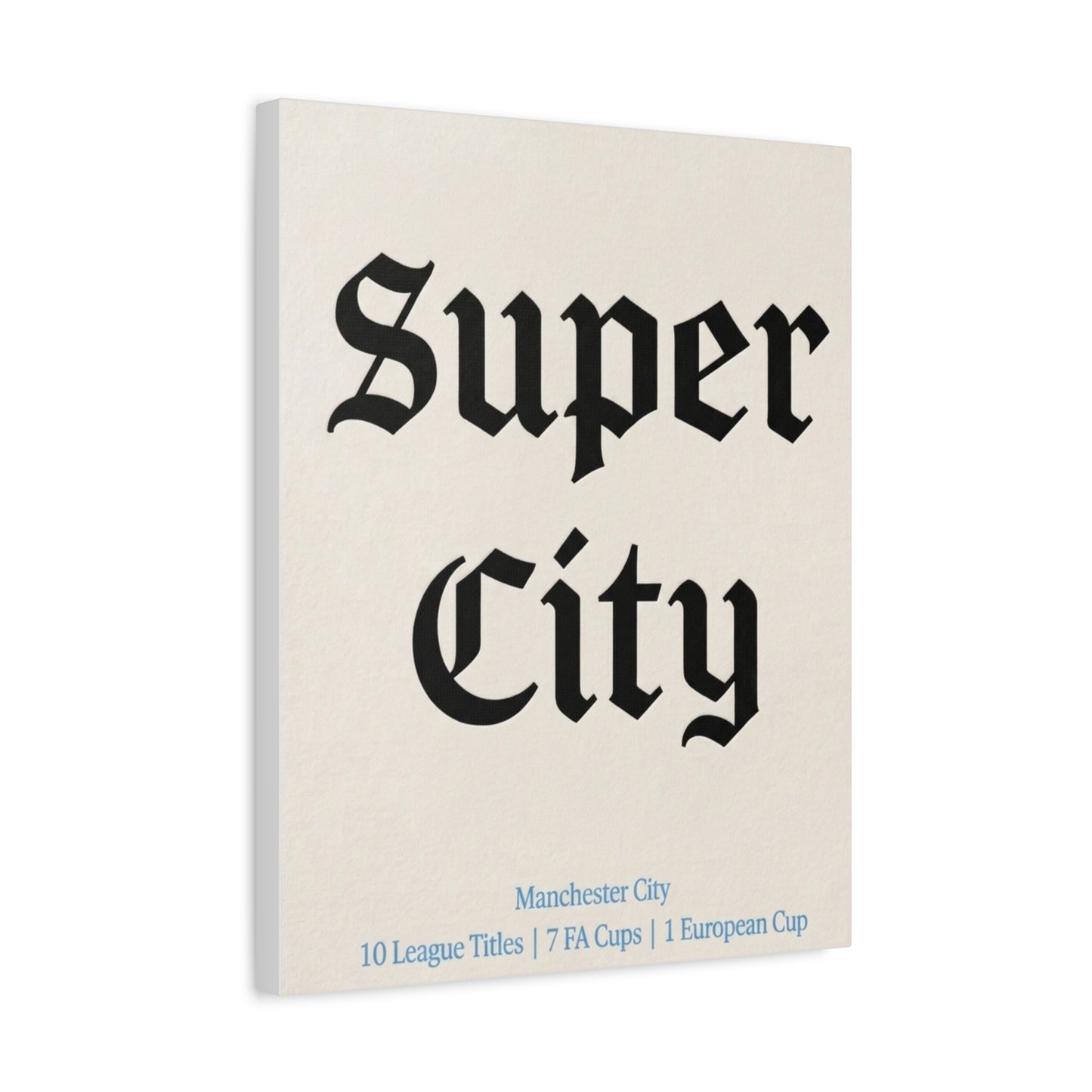 Manchester City 'Super City' Match Day Canvas Print