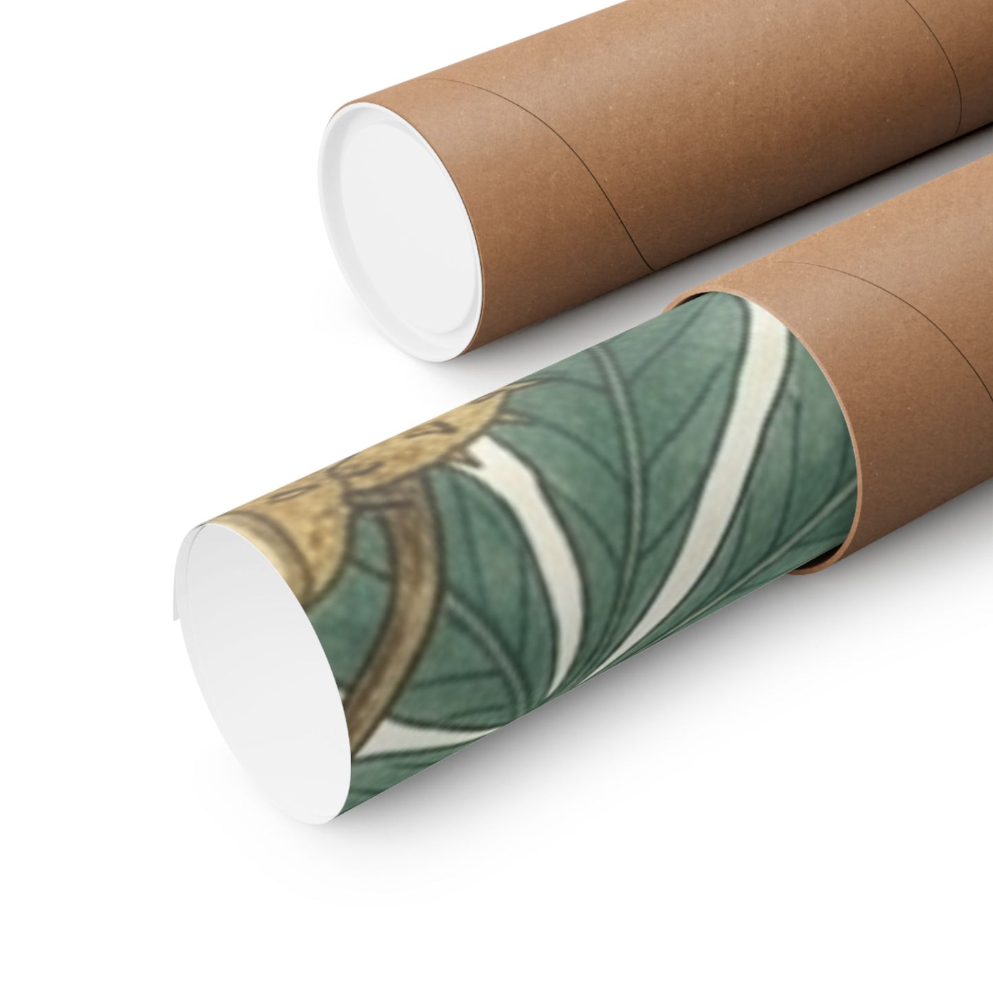 Botanical Conker Watercolor Matte Vertical Poster