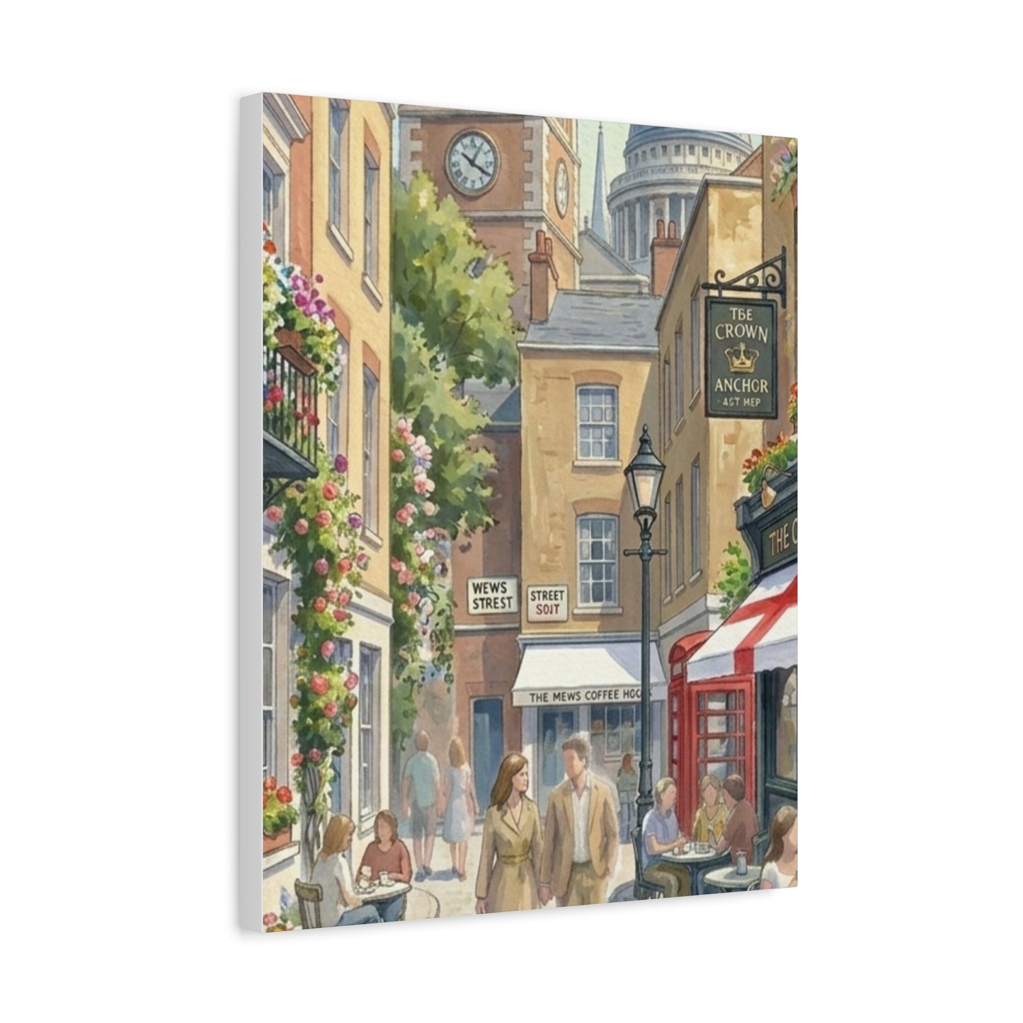 London Town Street | United Kingdom of Great Britain Canvas Print
