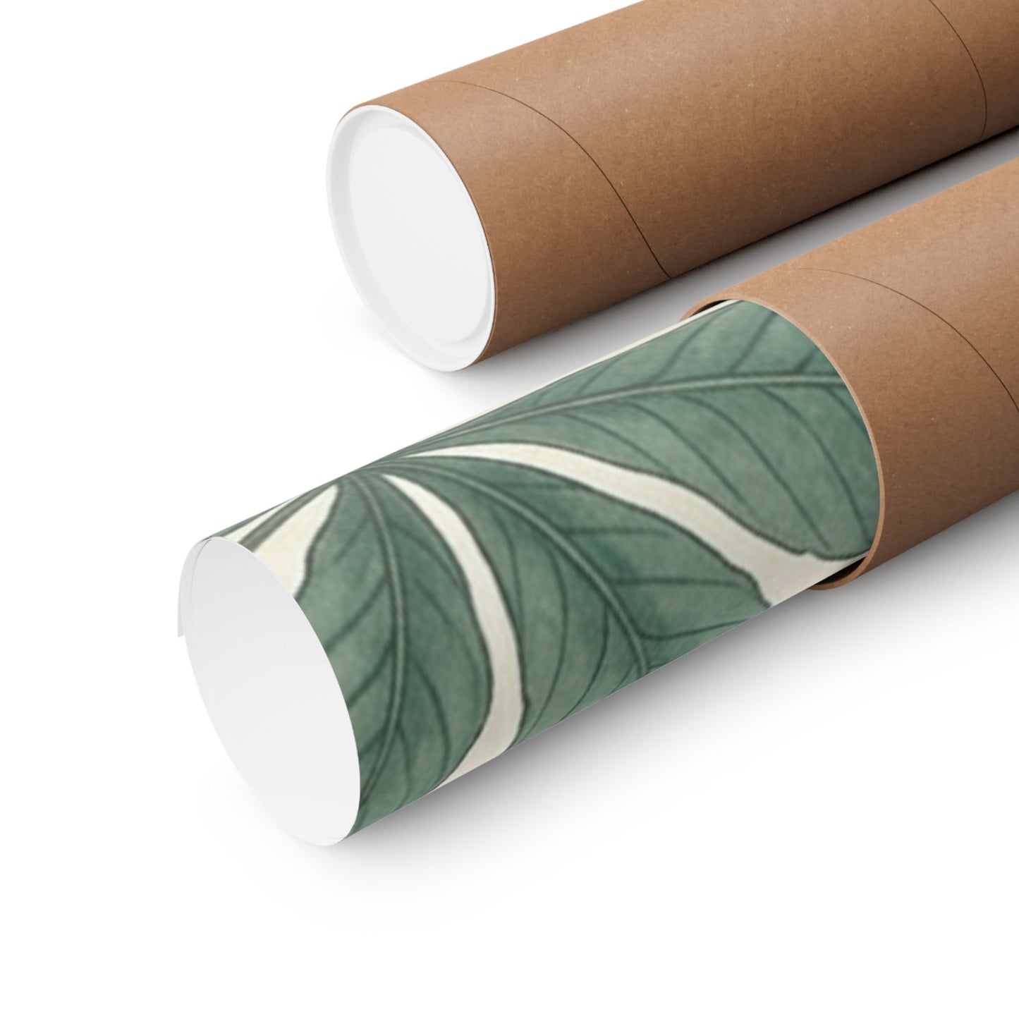 Botanical Conker Watercolor Matte Vertical Poster