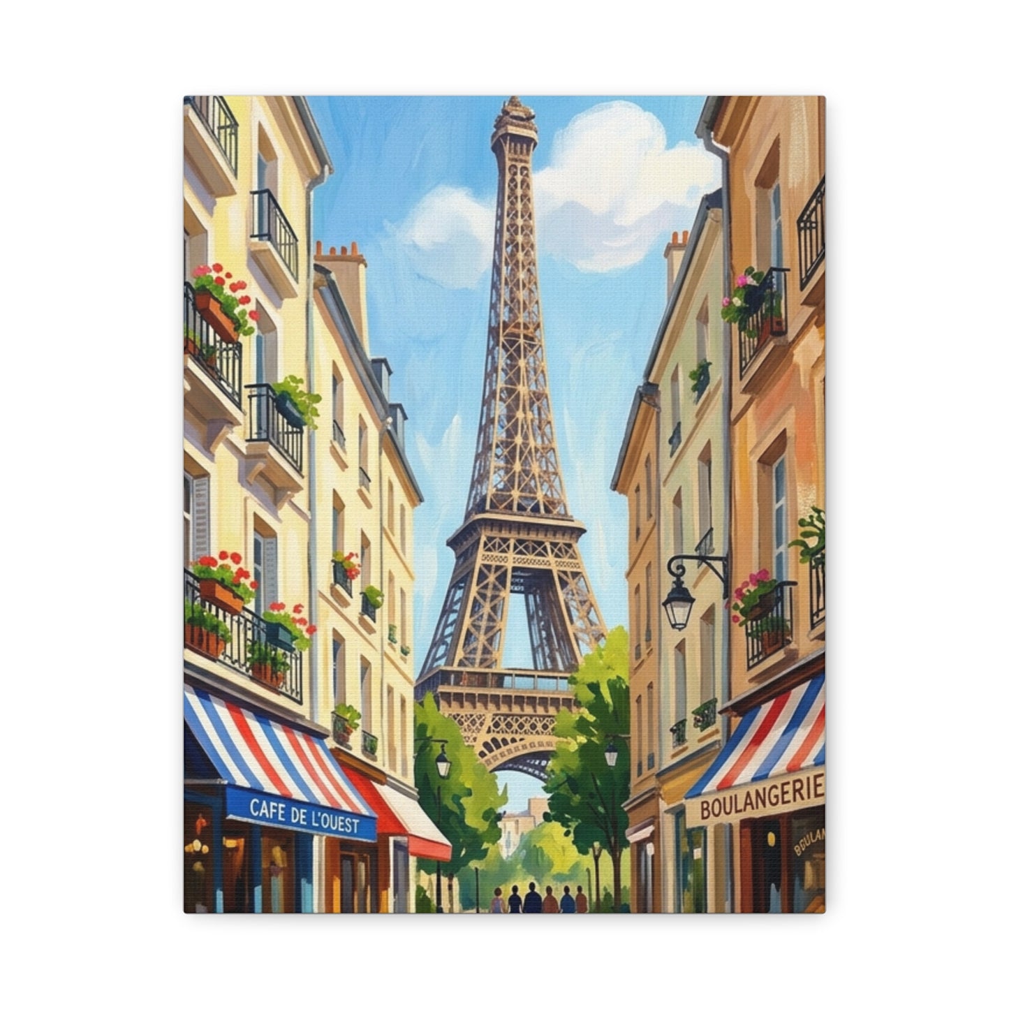 Paris City Street | Paris France Canvas Print