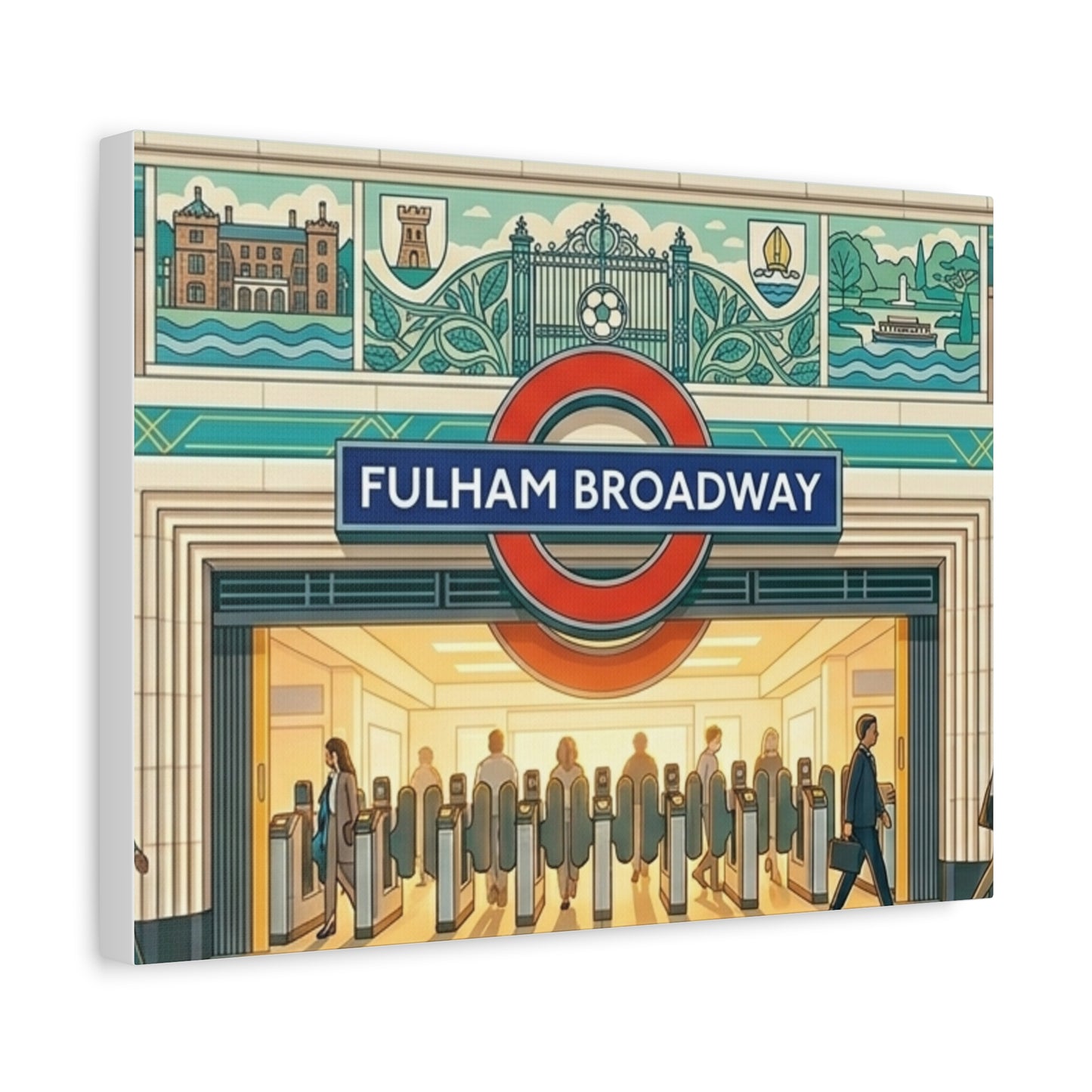Fulham Broadway Underground Station | London Underground Station Canvas Print