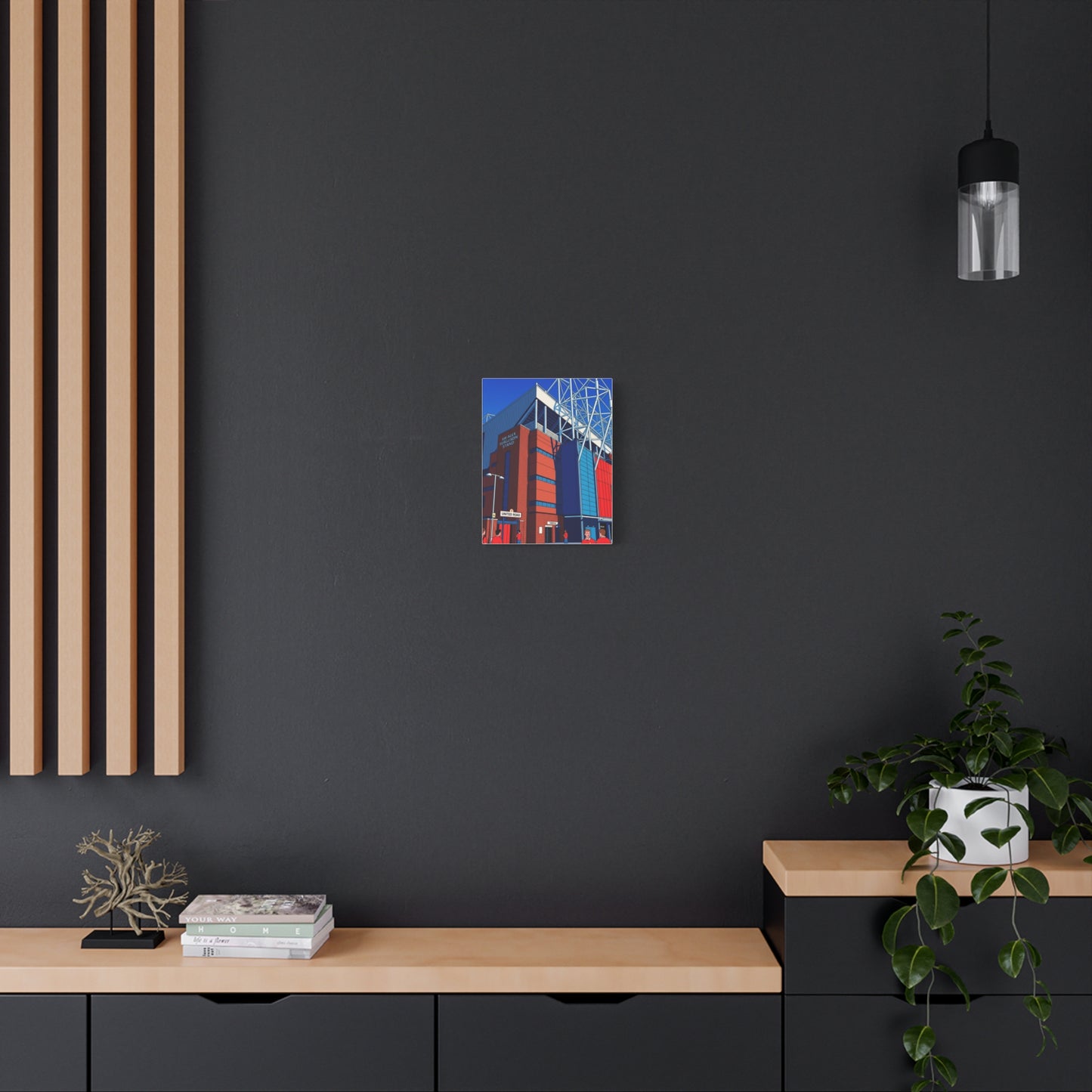 Old Trafford Stadium Sir Alex Ferguson Manchester Entrance | Manchester United Stadium Football Canvas Print