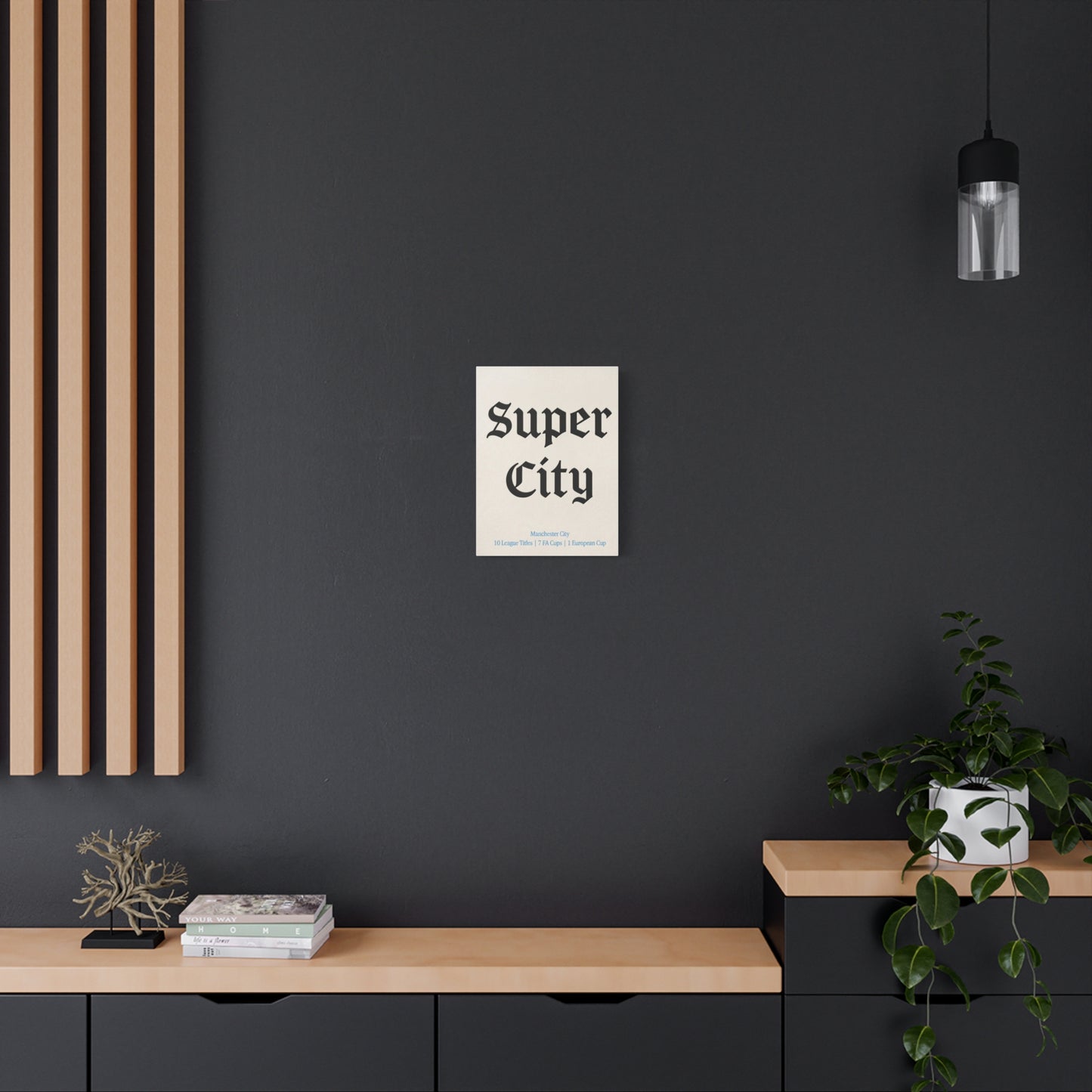 Manchester City 'Super City' Match Day Canvas Print