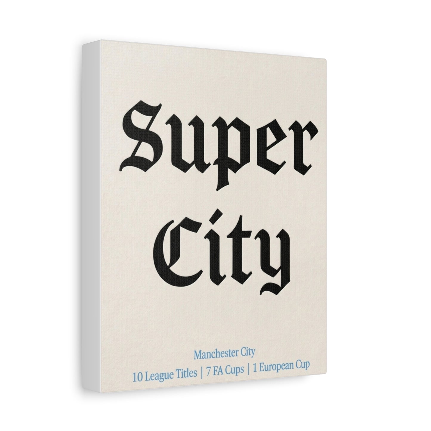 Manchester City 'Super City' Match Day Canvas Print