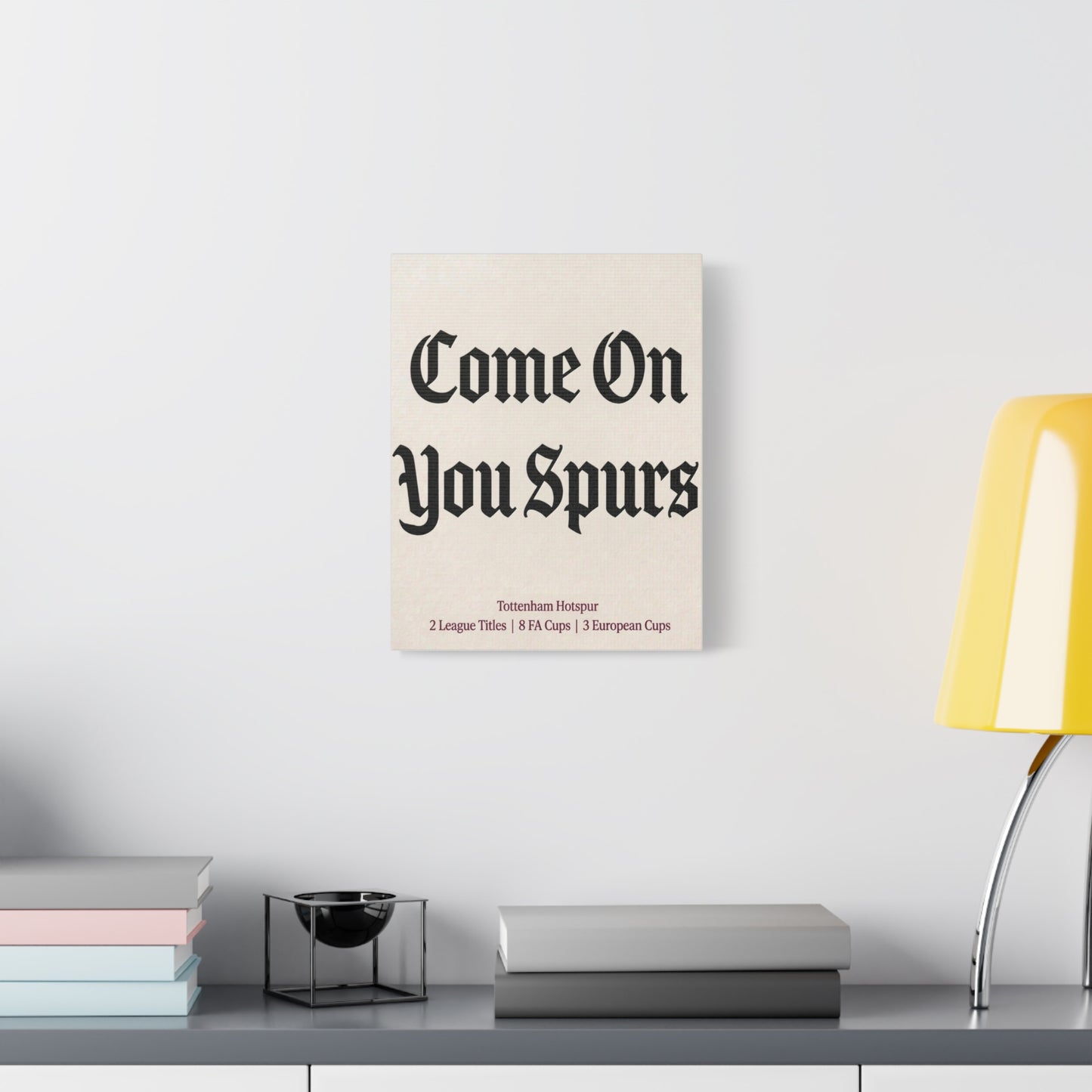 Tottenham Hotspur 'Come On You Spurs' Match Day Canvas Print