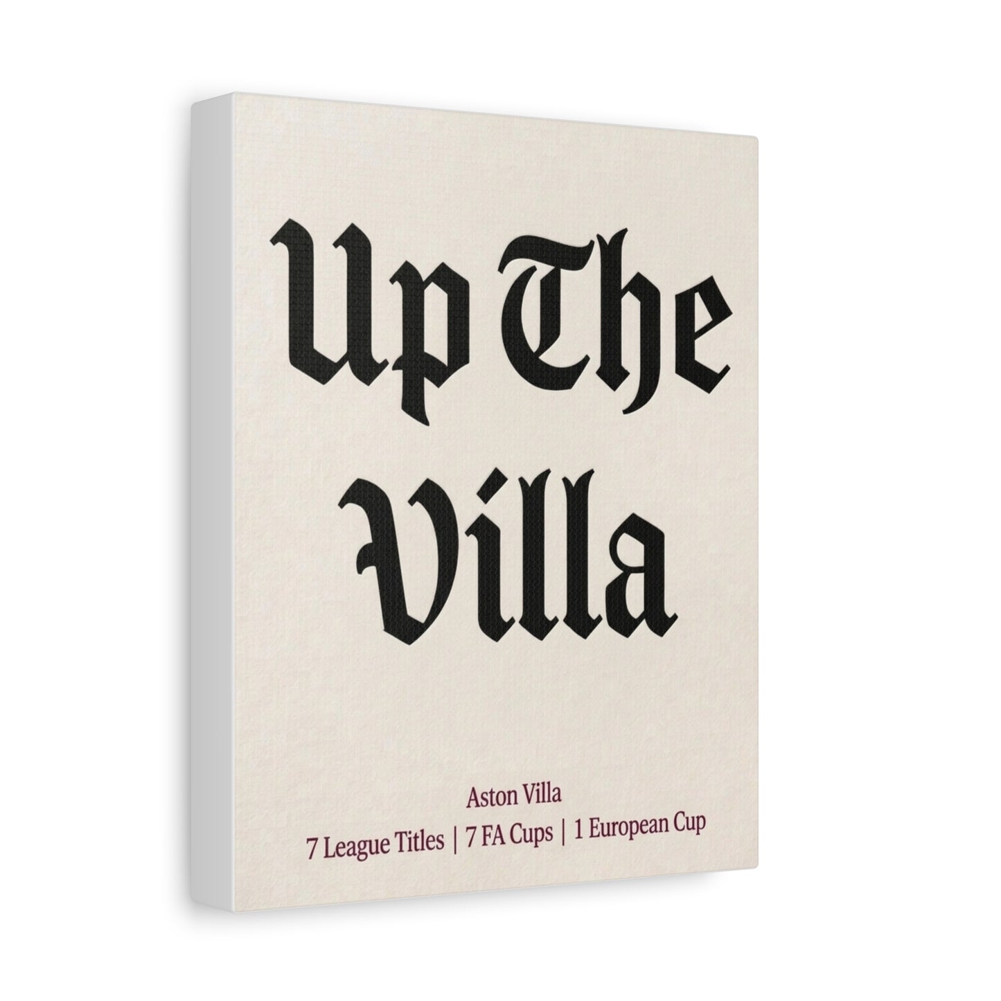 Aston Villa 'Up The Villa' Match Day Canvas Print
