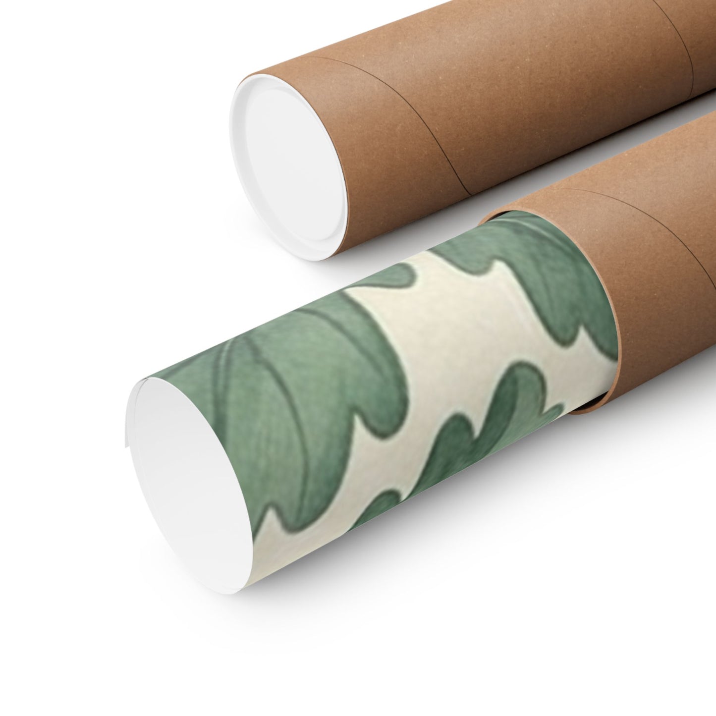 Botanical Oak & Acorns Watercolor Matte Vertical Poster