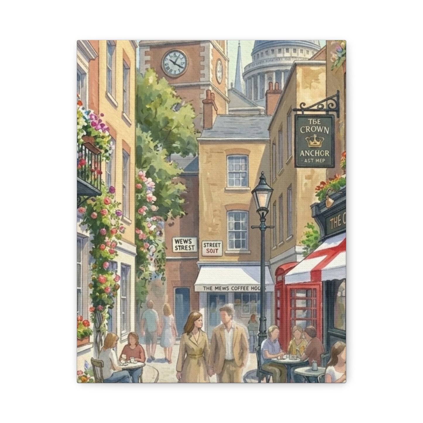 London Town Street | United Kingdom of Great Britain Canvas Print