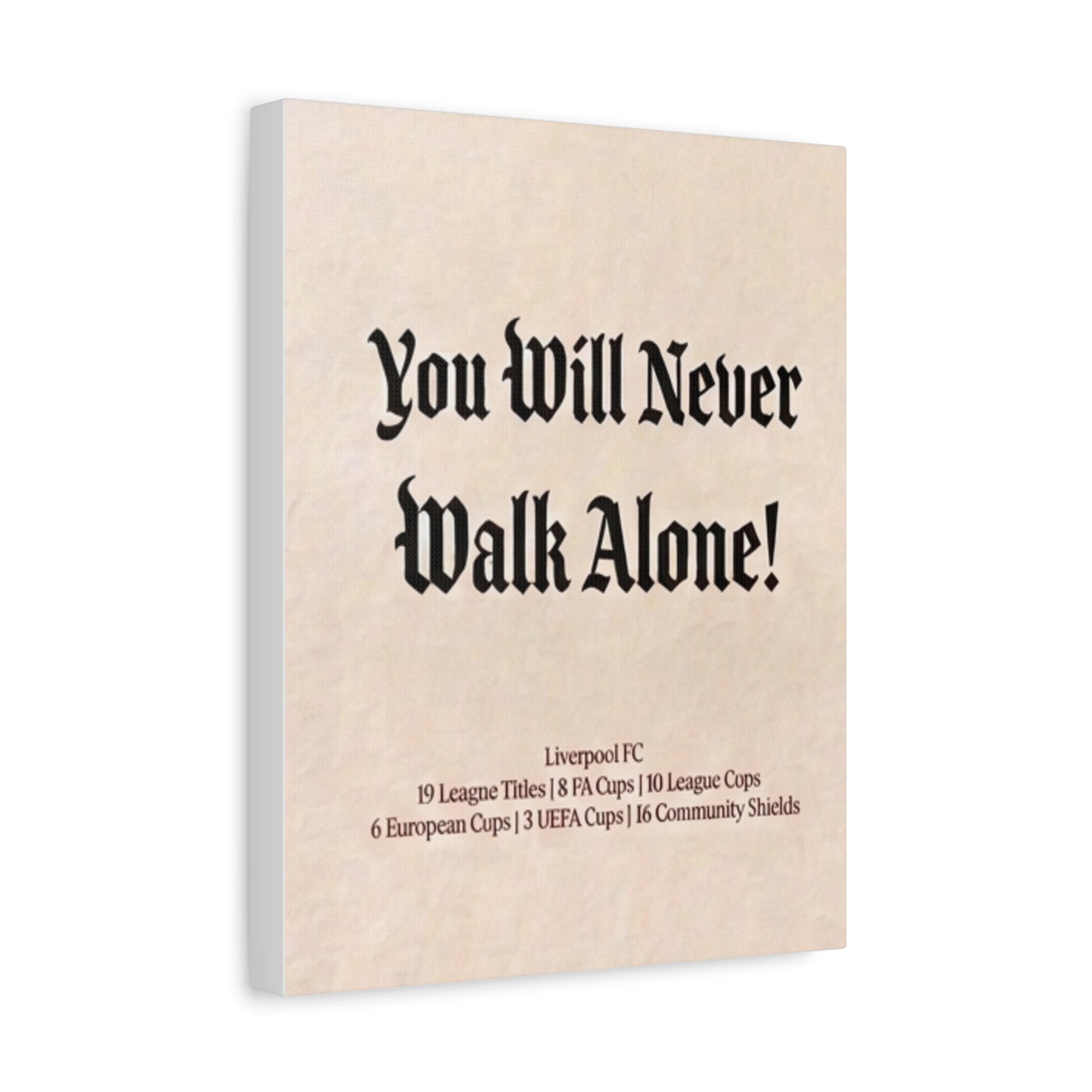 Liverpool 'You Will Never Walk Alone' Match Day Canvas Print