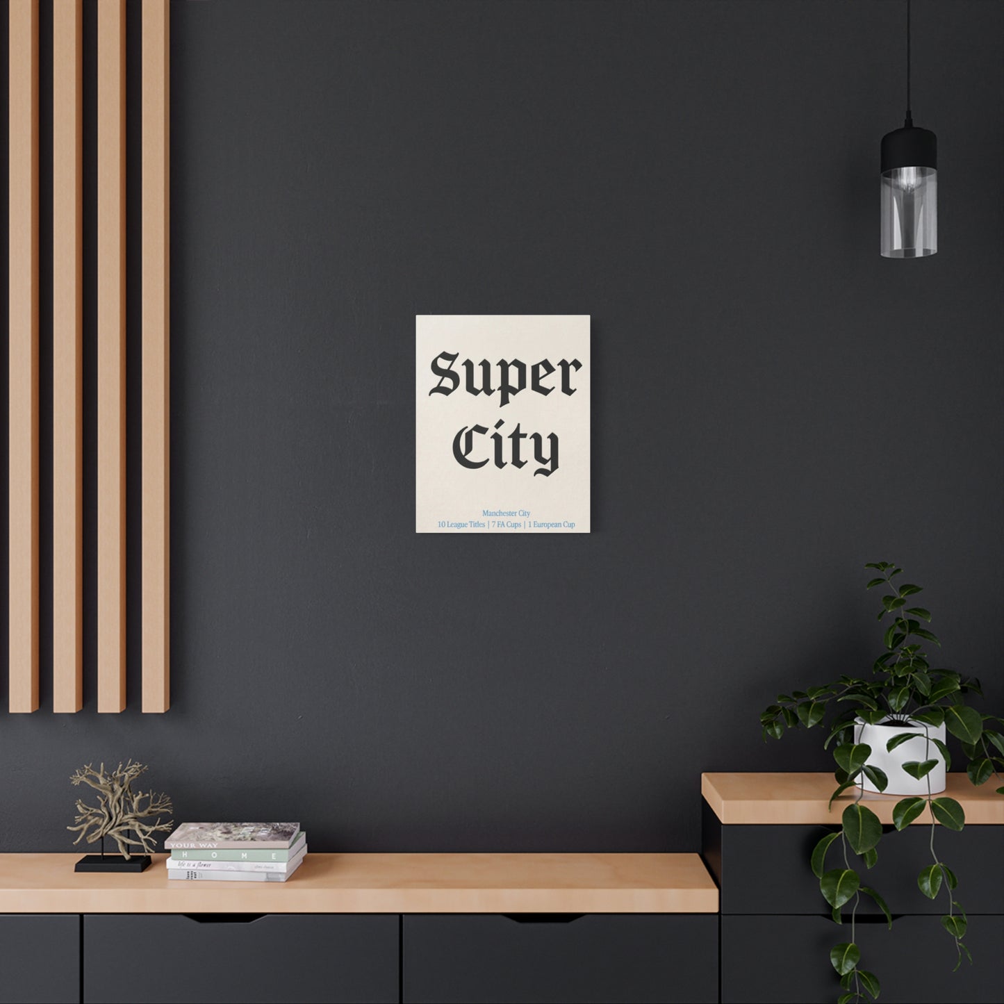 Manchester City 'Super City' Match Day Canvas Print