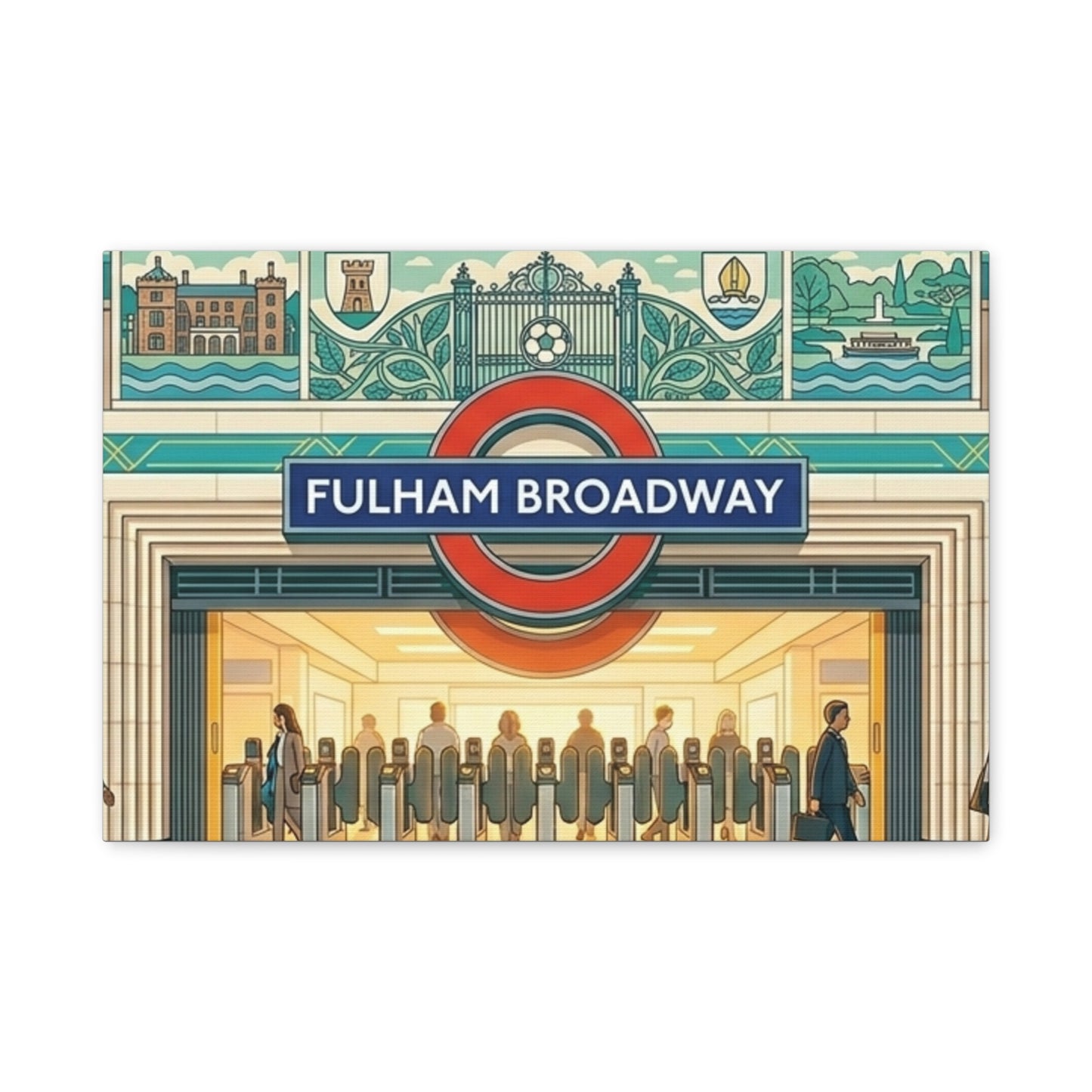 Fulham Broadway Underground Station | London Underground Station Canvas Print