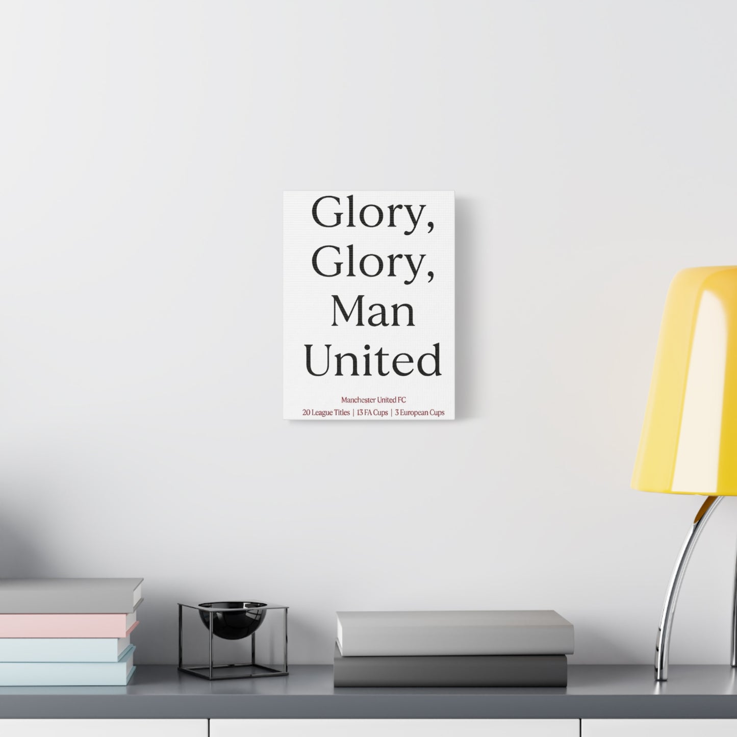 Manchester United 'Glory Glory' Match Day Canvas Print